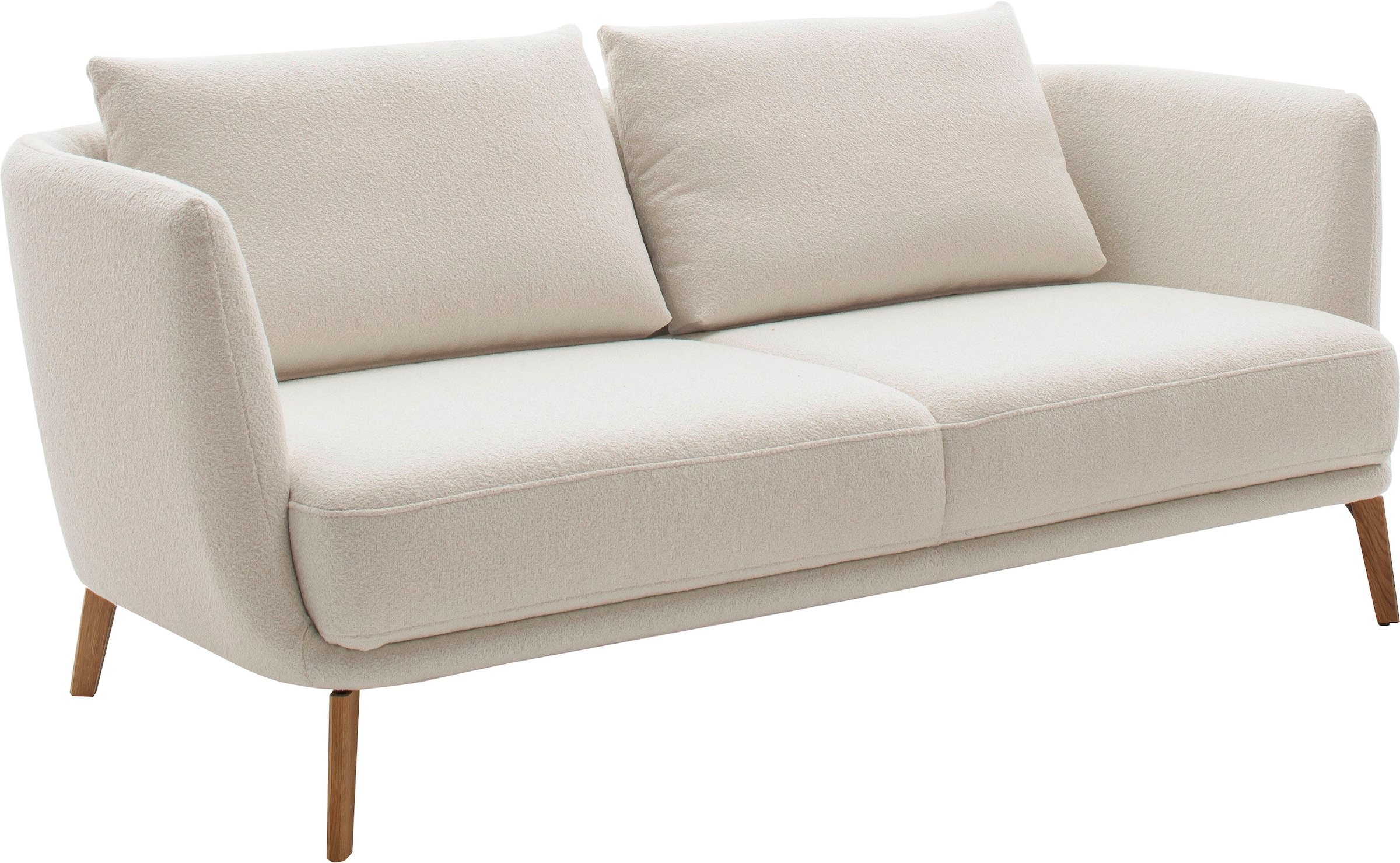 SCHÖNER WOHNEN-Kollektion 2,5-Sitzer »Pearl - 5 Jahre Hersteller-Garantie, auch in Bouclé«, Maße (B/H/T): 190/71/91 cm, Füße Massivholz