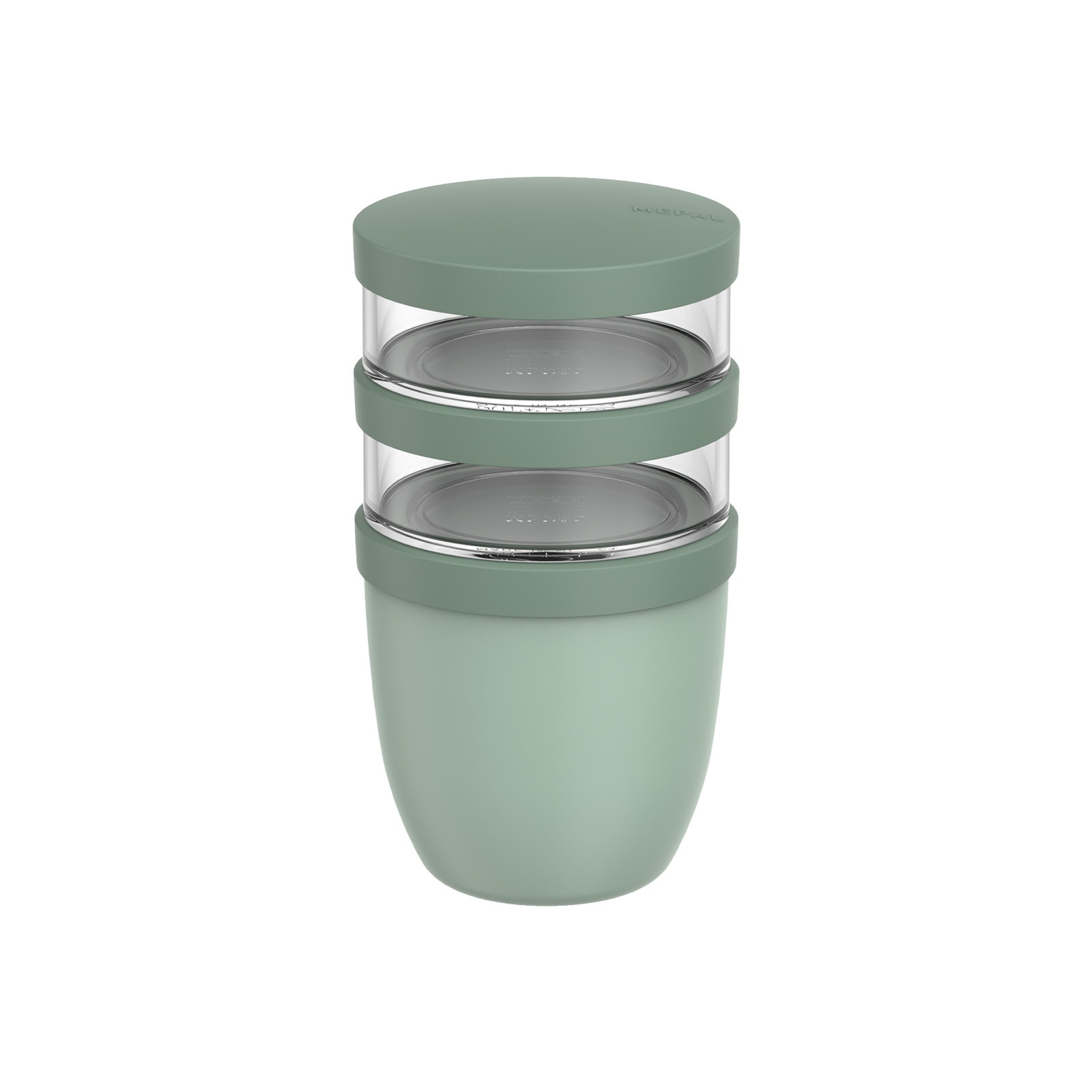 Mepal Lunchbox "Lunchpot Ellipse 500 ml + 2x 200 ml" Spülmaschinengeeignet, Mikrowellenfest