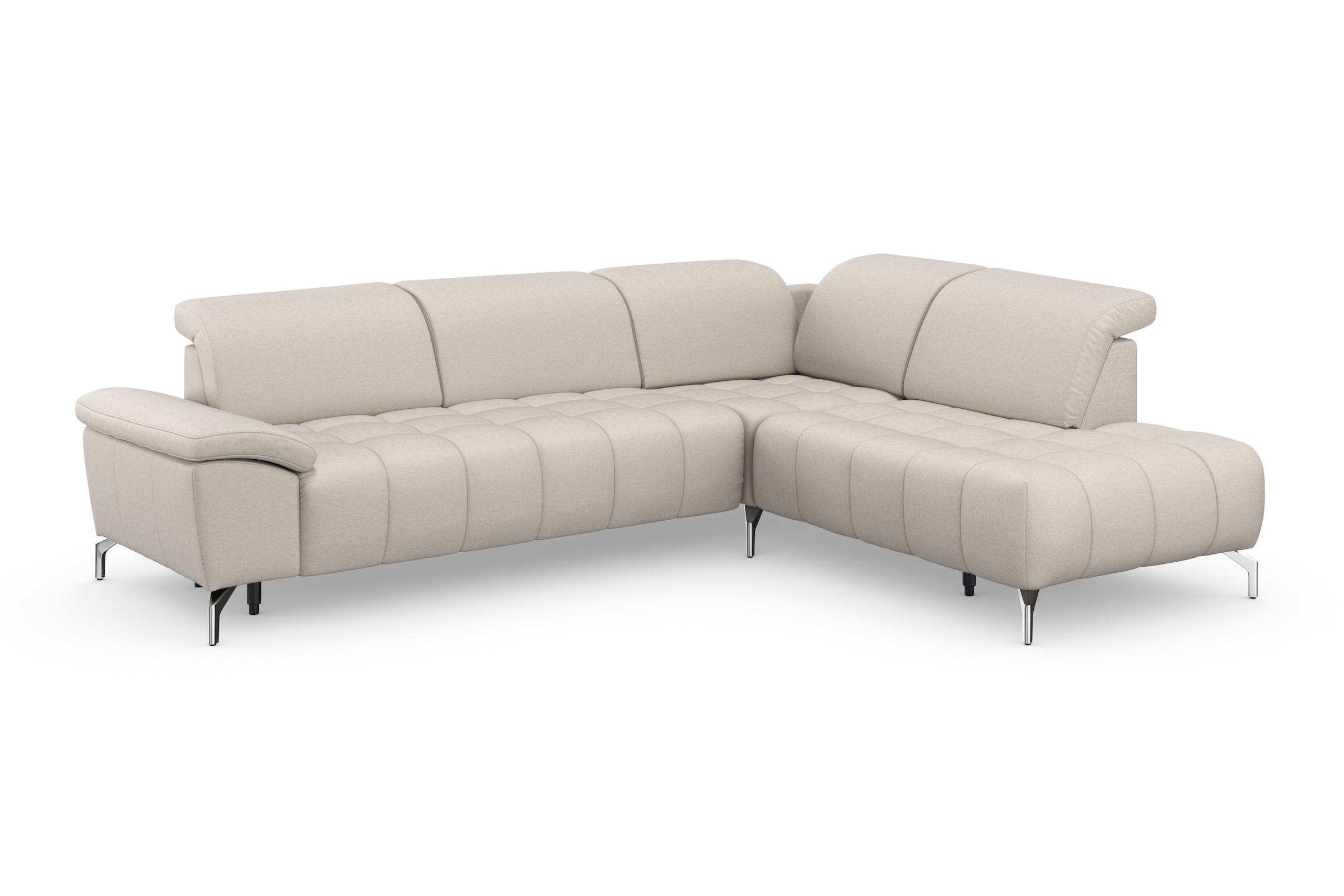 sit&more Ecksofa »Cool L-Form« wahlweise mit Kopfteilverstellung und Vorziehsitz, motorisch