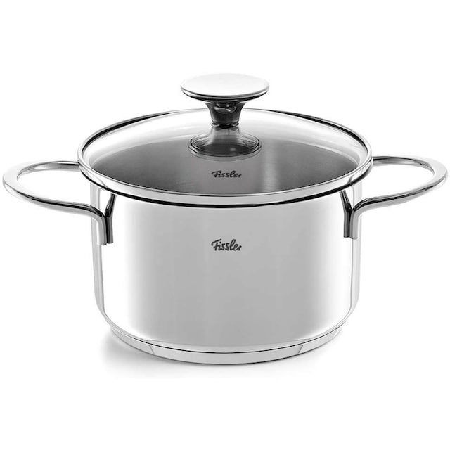 Fissler Topf-Set »Copenhagen«, Edelstahl 18/10, (Set, 9 tlg.),  Induktionsgeeignet, Töpfe mit Glasdeckel, backofen-geeignet,Mess-Skala  bestellen | BAUR