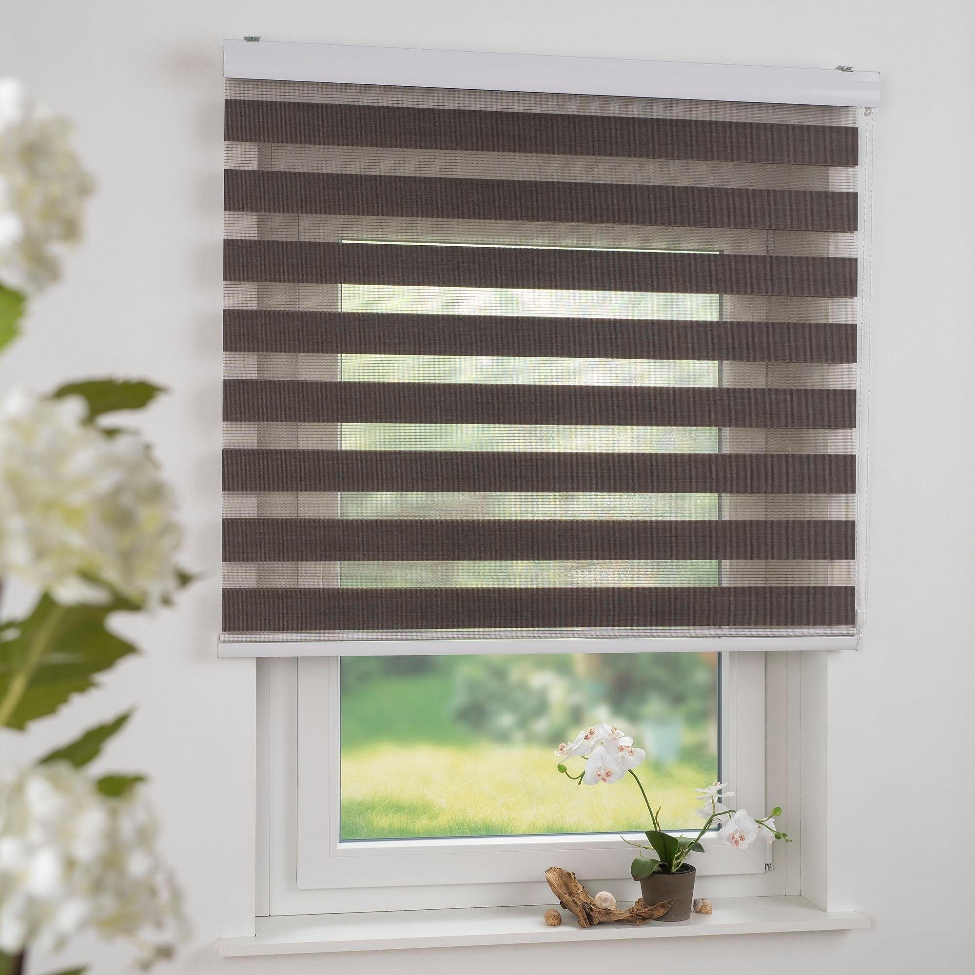 Liedeco Doppelrollo »Duo-Rollo mit Blende«, Lichtschutz