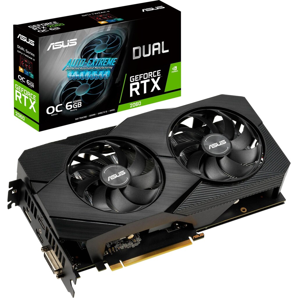 Asus Grafikkarte »DUAL RTX 2060 O6G EVO«, 6 GB, GDDR6