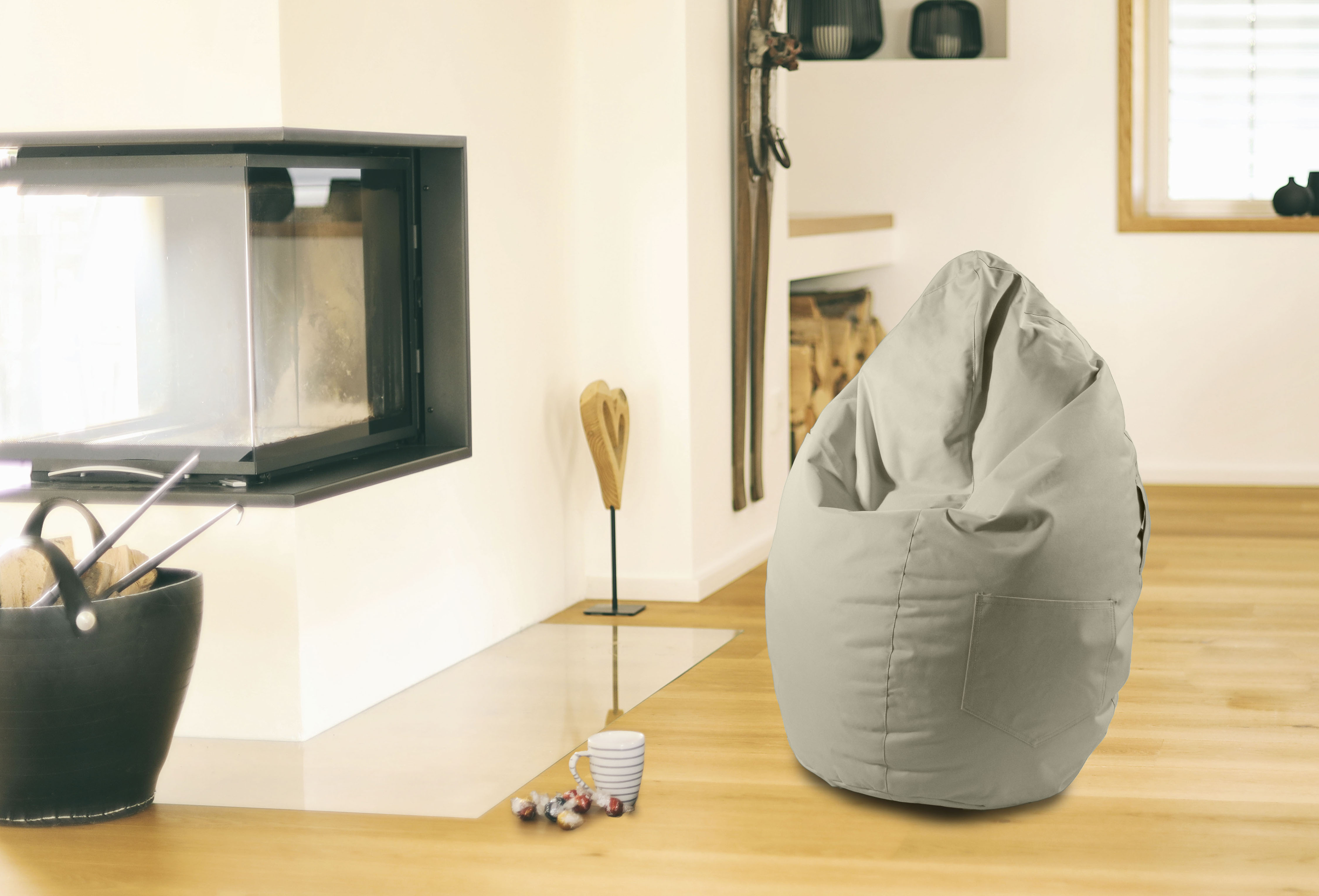 KiNZLER Sitzsack "Kimi small" 1 Stk. tlg. Uni Farben, mit Taschen & Tragegr günstig online kaufen