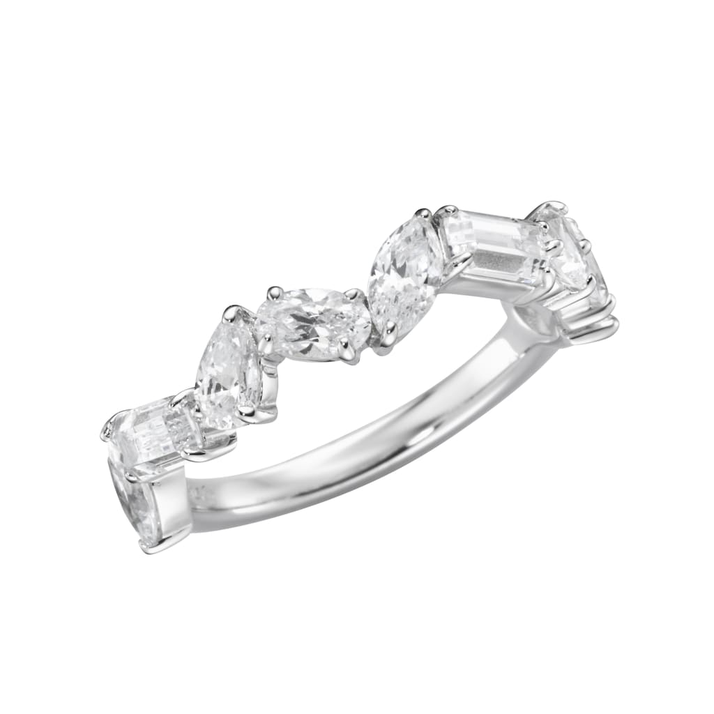 GIORGIO MARTELLO MILANO Silberring »mit weißen Zirkonia Silber 925« GIORGIO MARTELLO MILANO Silberring »mit weißen Zirkonia Silber 925«