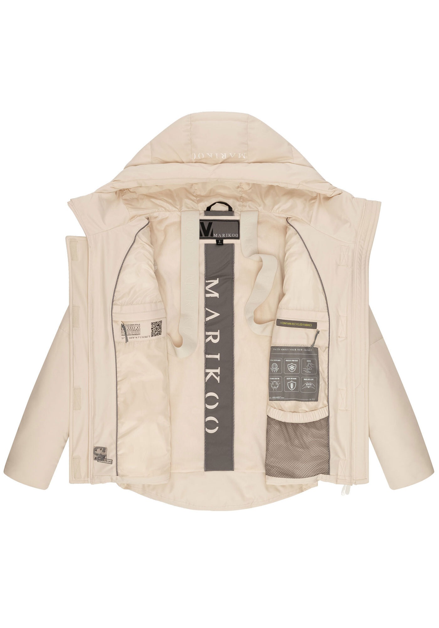 Marikoo Outdoorjacke »Elira«, mit warmem Teddyfell