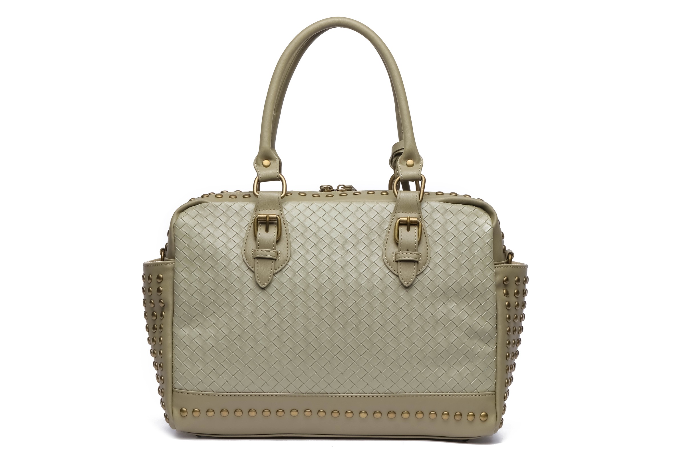 COLLEZIONE ALESSANDRO Schultertasche »Berlin« mit Nieten und Flechtung