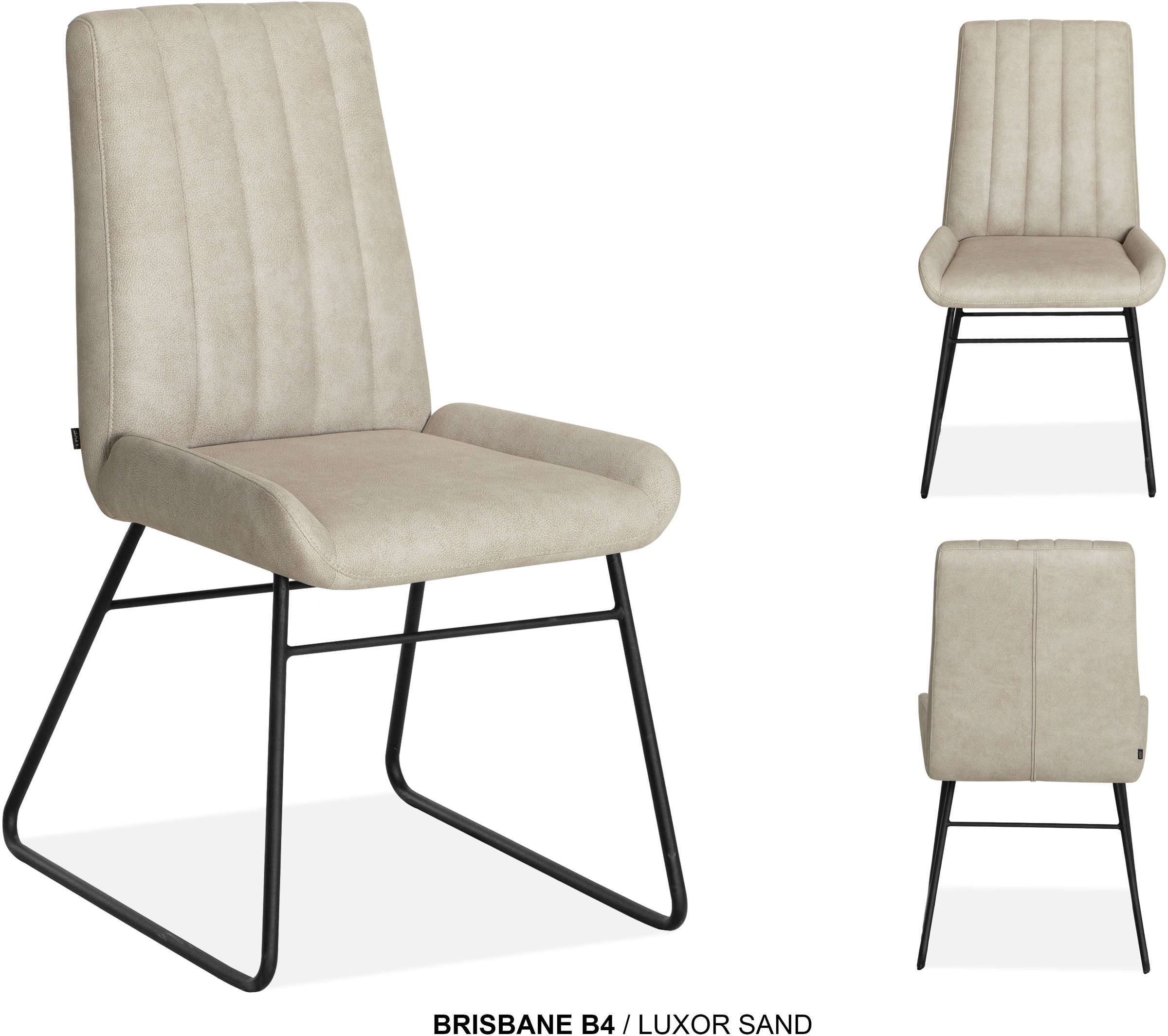 Thumbnail - OMG Design Esszimmerstuhl "Brisbane" (Set) 2 Stk.Esszimmerstuhl, pflegeleichter Bezug