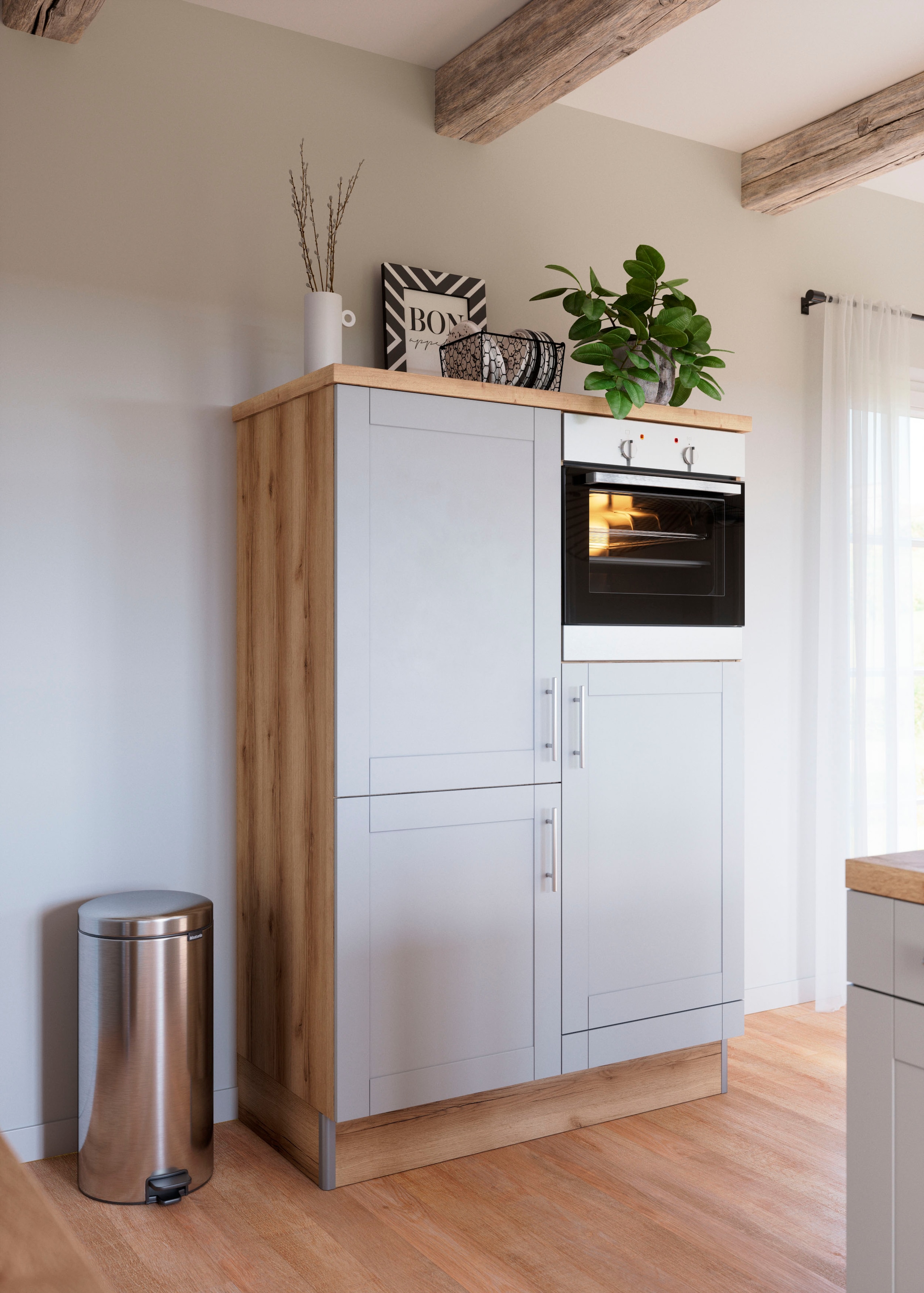 OPTIFIT Küche »Ahus«, Breite 120 mit E-Geräten,Soft-Close-Funktion cm,wahlweise | BAUR