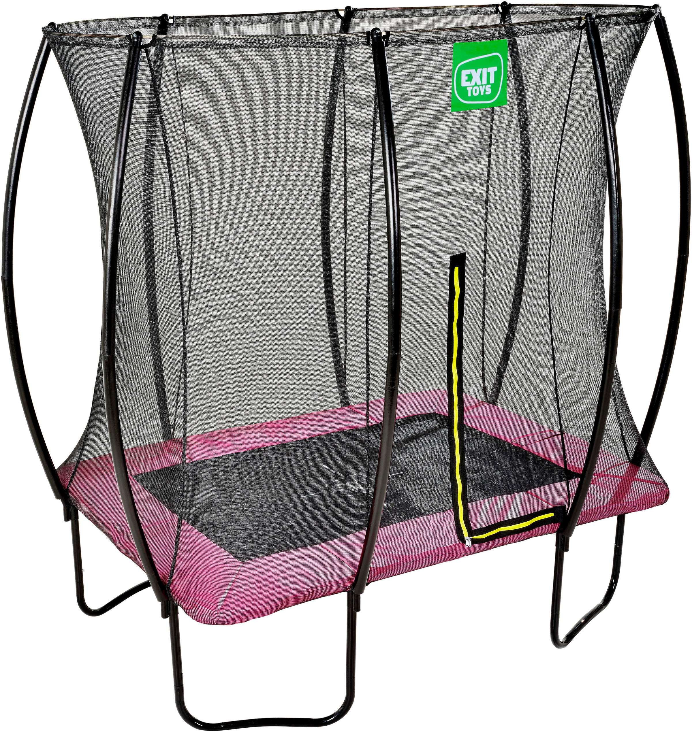 EXIT Gartentrampolin »Silhouette, rosa«, mit Sicherheitsnetz