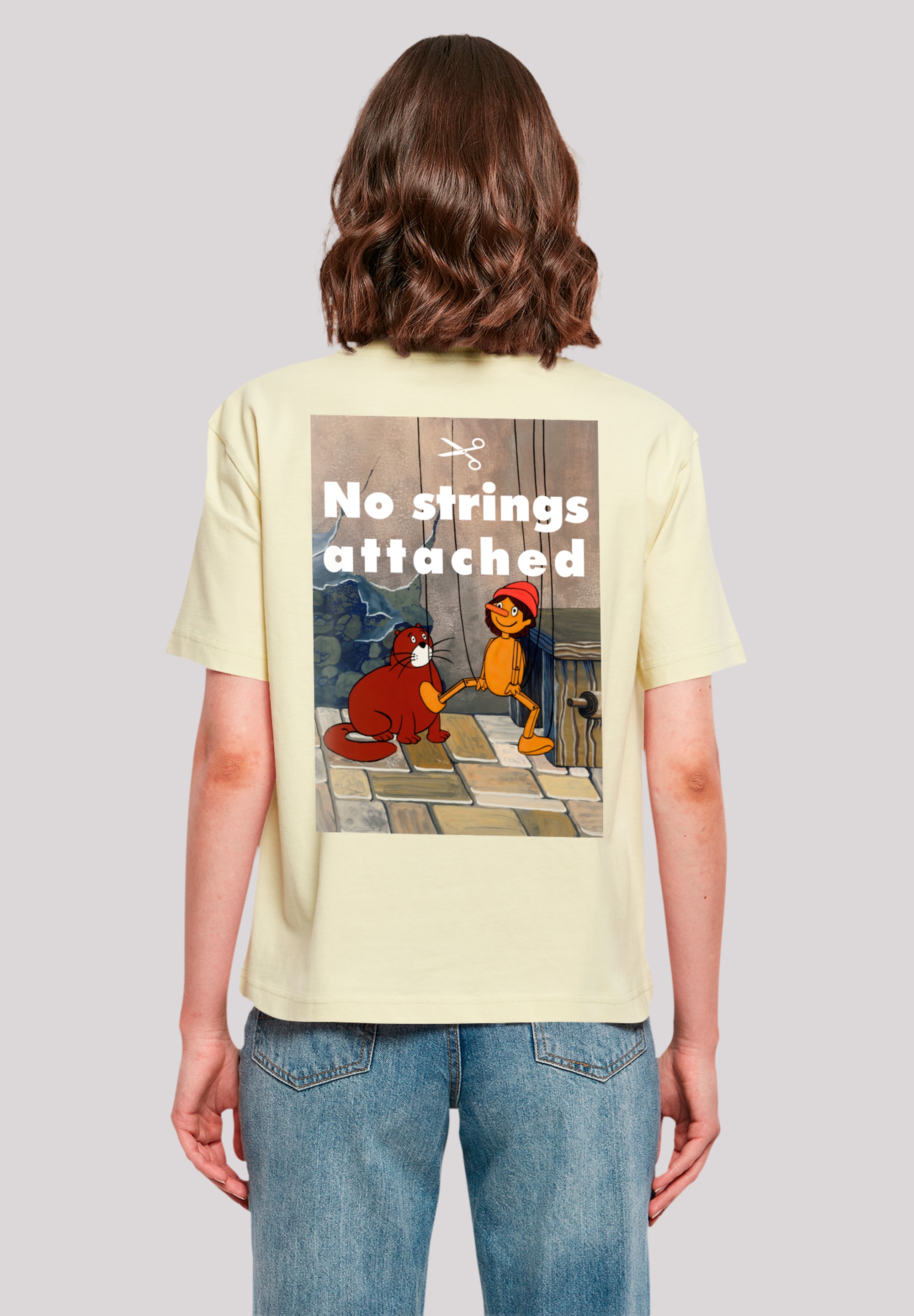 F4NT4STIC T-Shirt "Pinocchio No Strings Attached", Retro, Heroes of Childho günstig online kaufen