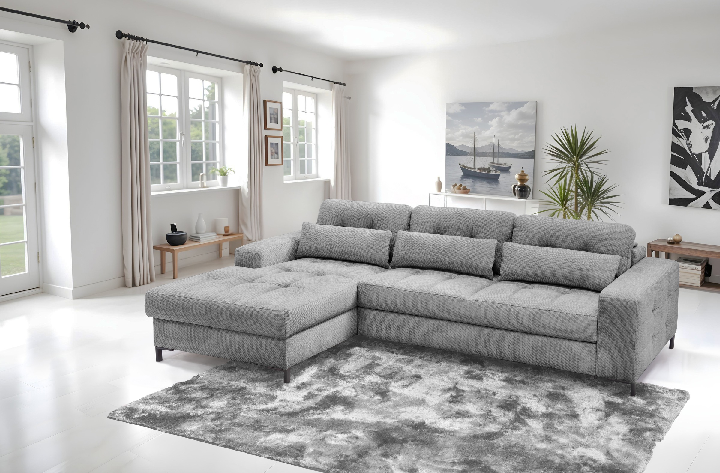 exxpo - sofa fashion Ecksofa "Bonito, mit Rücken- und Sitztiefenverstellung günstig online kaufen