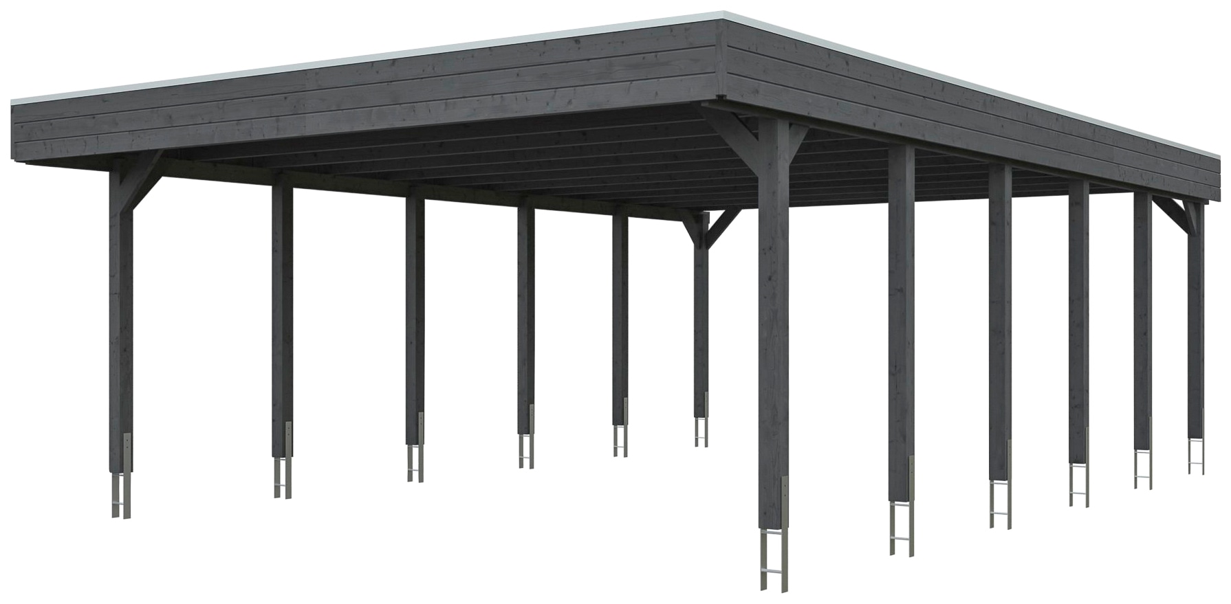Skanholz Einzelcarport »Friesland«, 514 cm, dunkelgrau