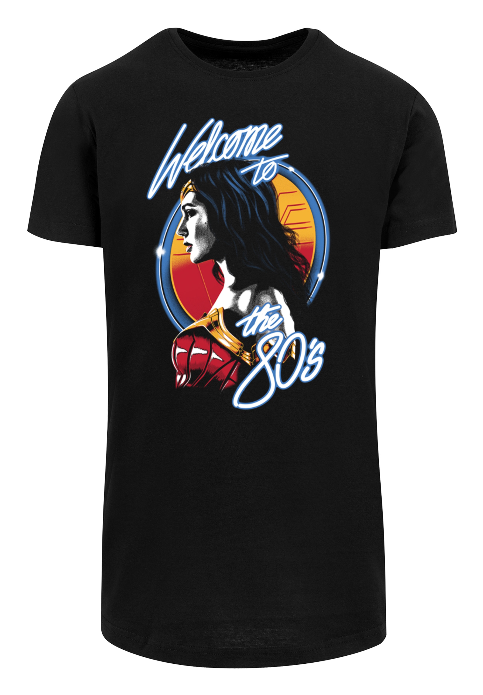 F4NT4STIC T-Shirt »DC Comics Wonder Welcome To The 80s«, Herren,Premium Merch,Lang,Longshirt,Bedruckt