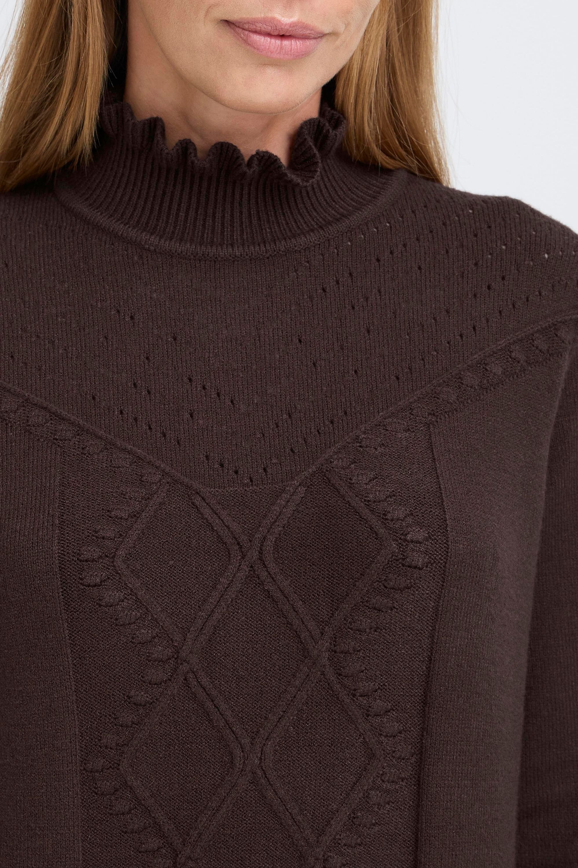 OXMO Strickfleece-Pullover »Strickpullover OXBMMNERA ONECK JUMPER«