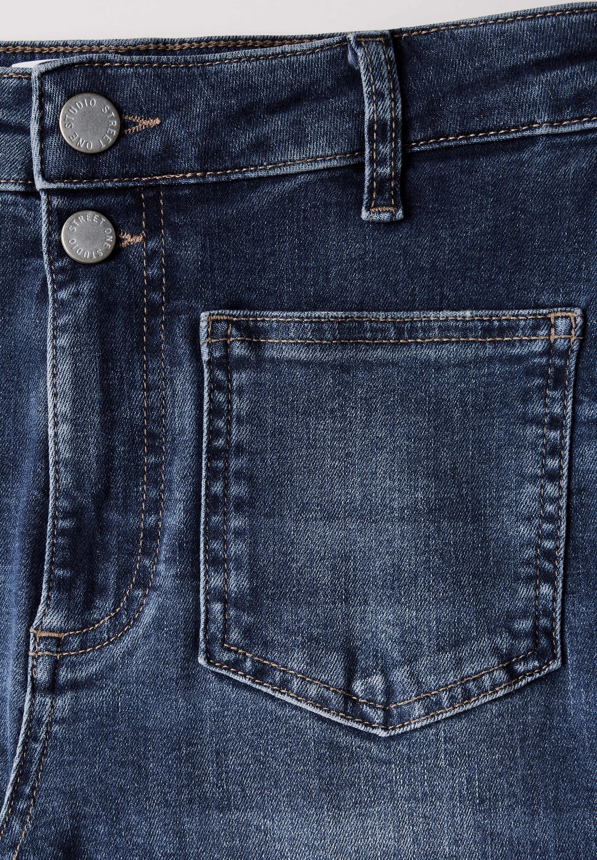 STREET ONE STUDIO Slim-fit-Jeans, High Waist