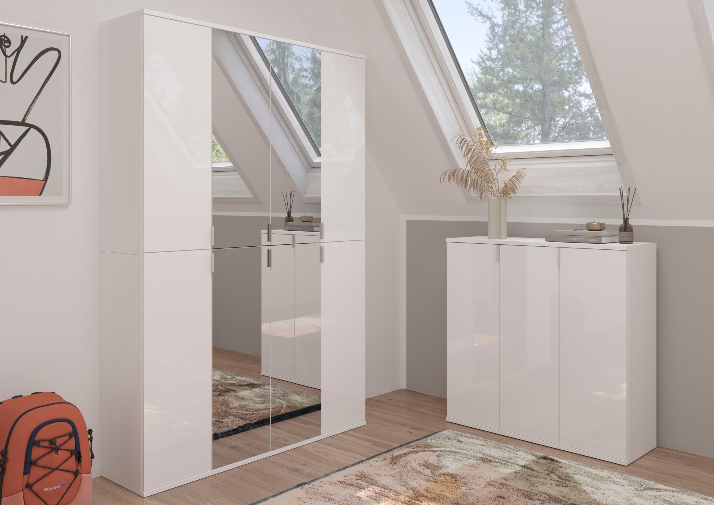 Home affaire Garderoben-Set "Trondheim, Breite 122 cm, best. aus 2 Kommoden günstig online kaufen