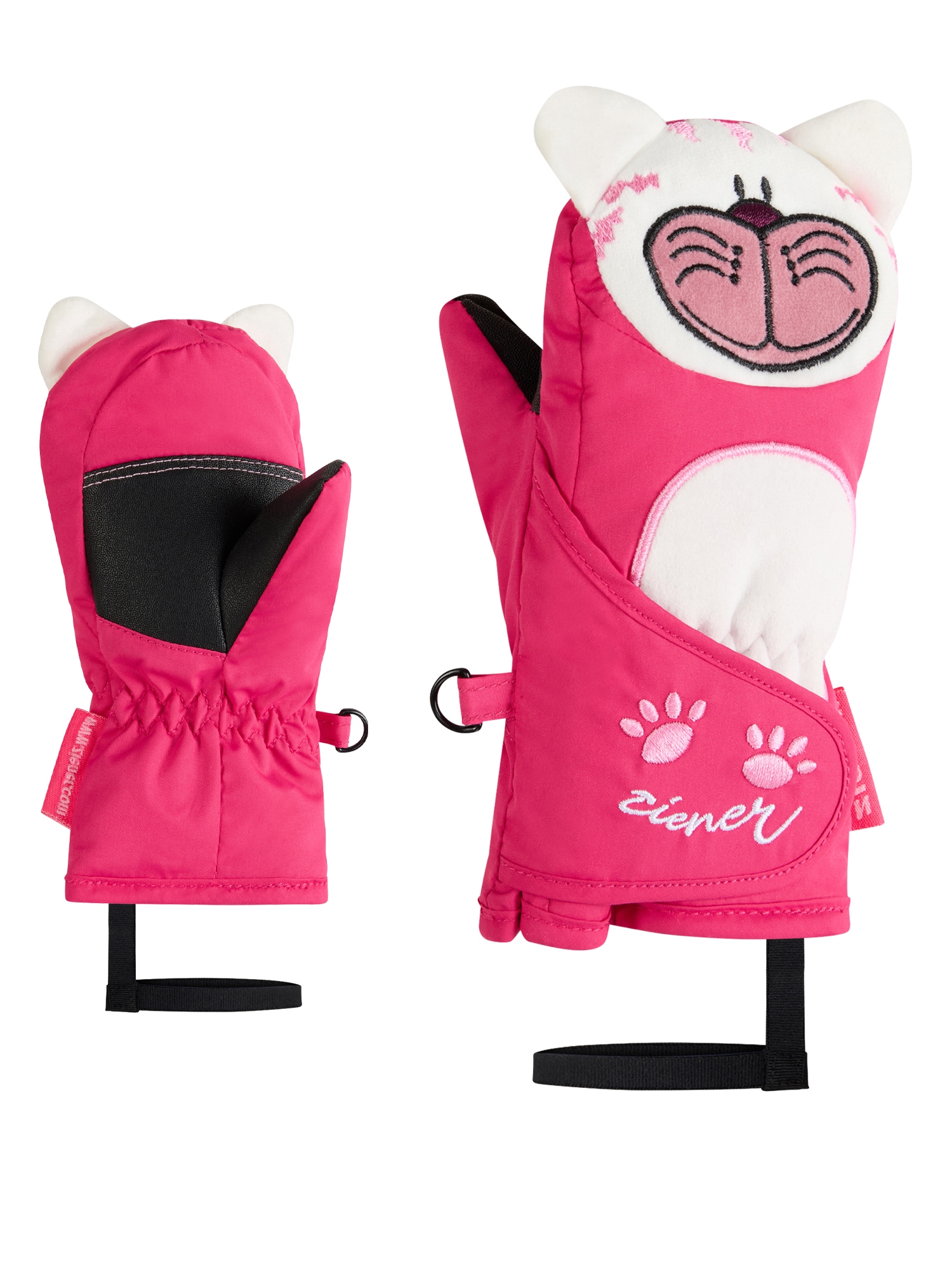 ZIENER Kinder Fäustlinge "LANIMALO-Z glove mini", rosa, Gr. 2, Obermaterial: 100% Polyester; Innenseite: 100% Polyester; Futter: 100% Polyester;