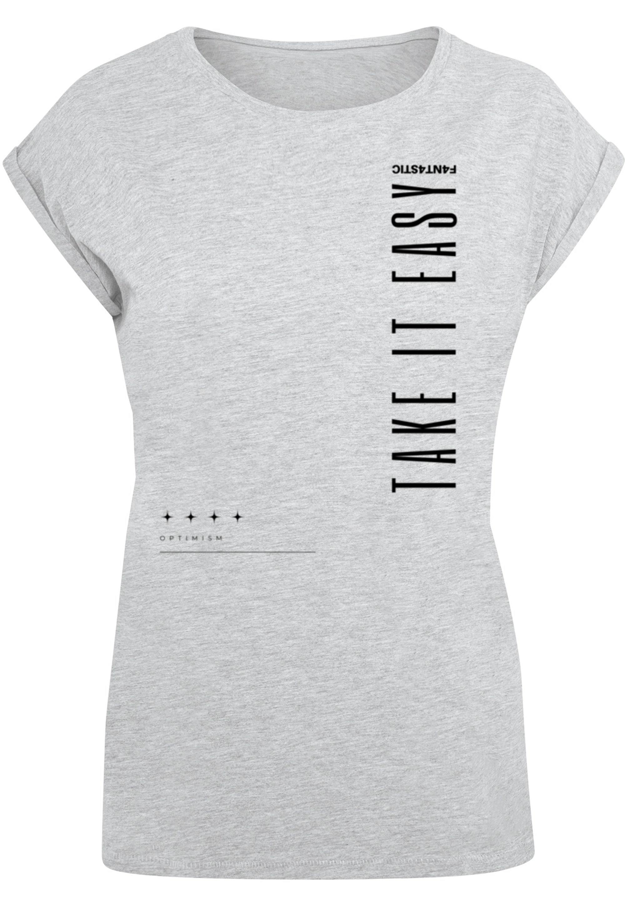 F4NT4STIC T-Shirt »Take It Easy SHORT SLEEVE TEE«, Print