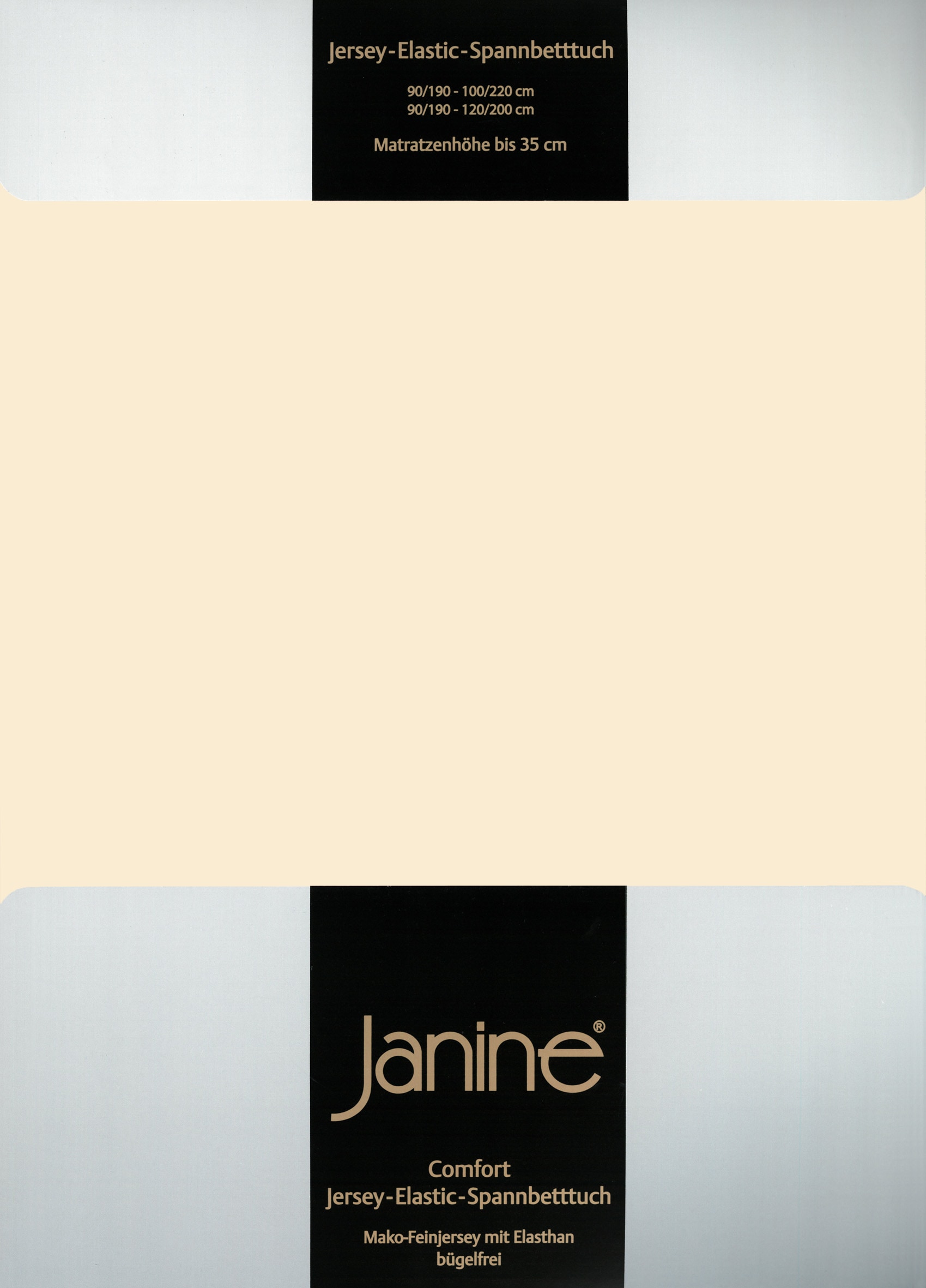 Janine Spannbettlaken »ELASTIC 5002« für Matratzen bis 35 cm Höhe, 95% Baumwolle, hochwertig, langlebig