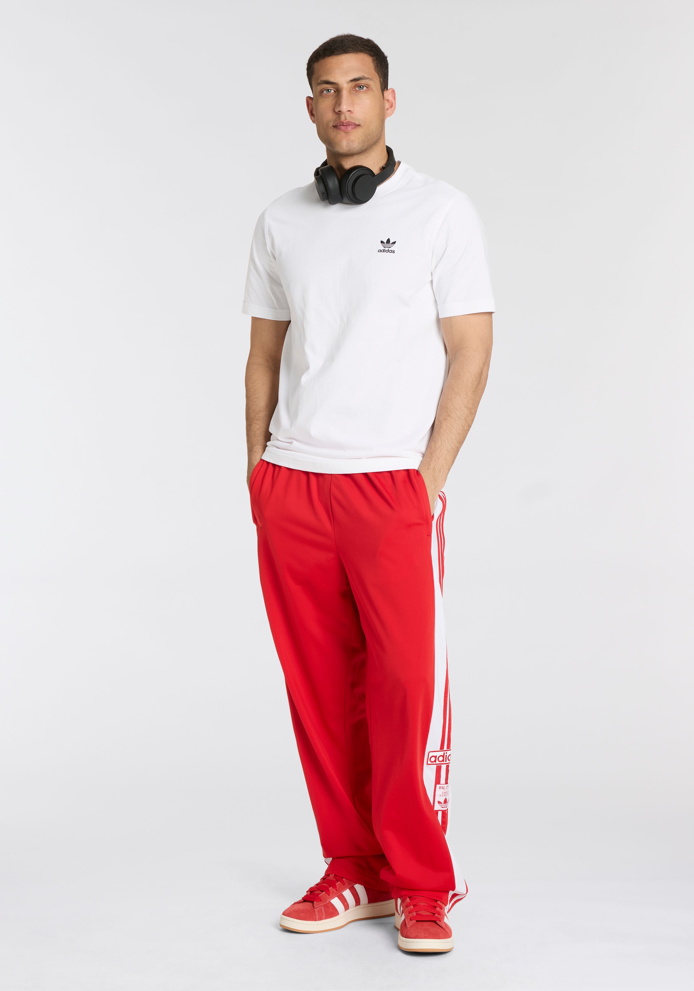 adidas Originals T-Shirt »TREFOIL ESS TEE«, drei Streifen Essentials Shirt mit Trefoil Logo