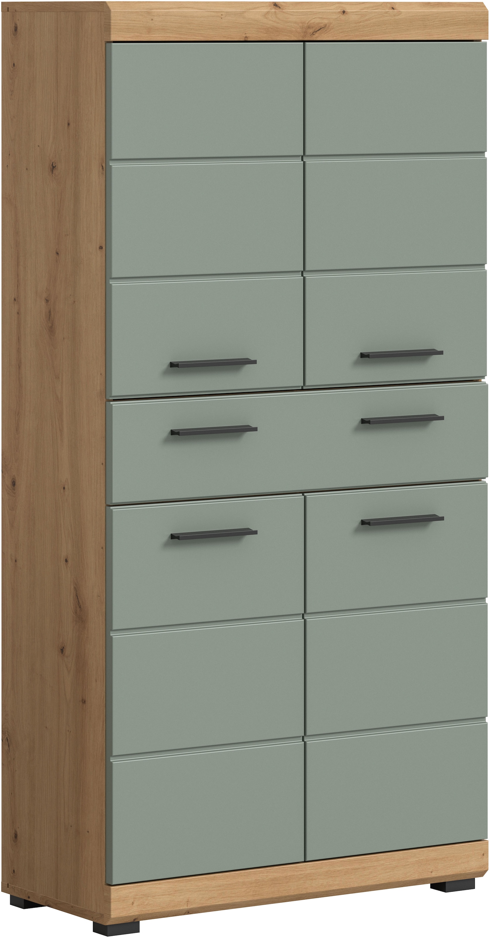 Midischrank »Siena, Breite 74cm, 4 Türen, 1 Schubkasten, 4 Fächer, MDF-Front«, in...