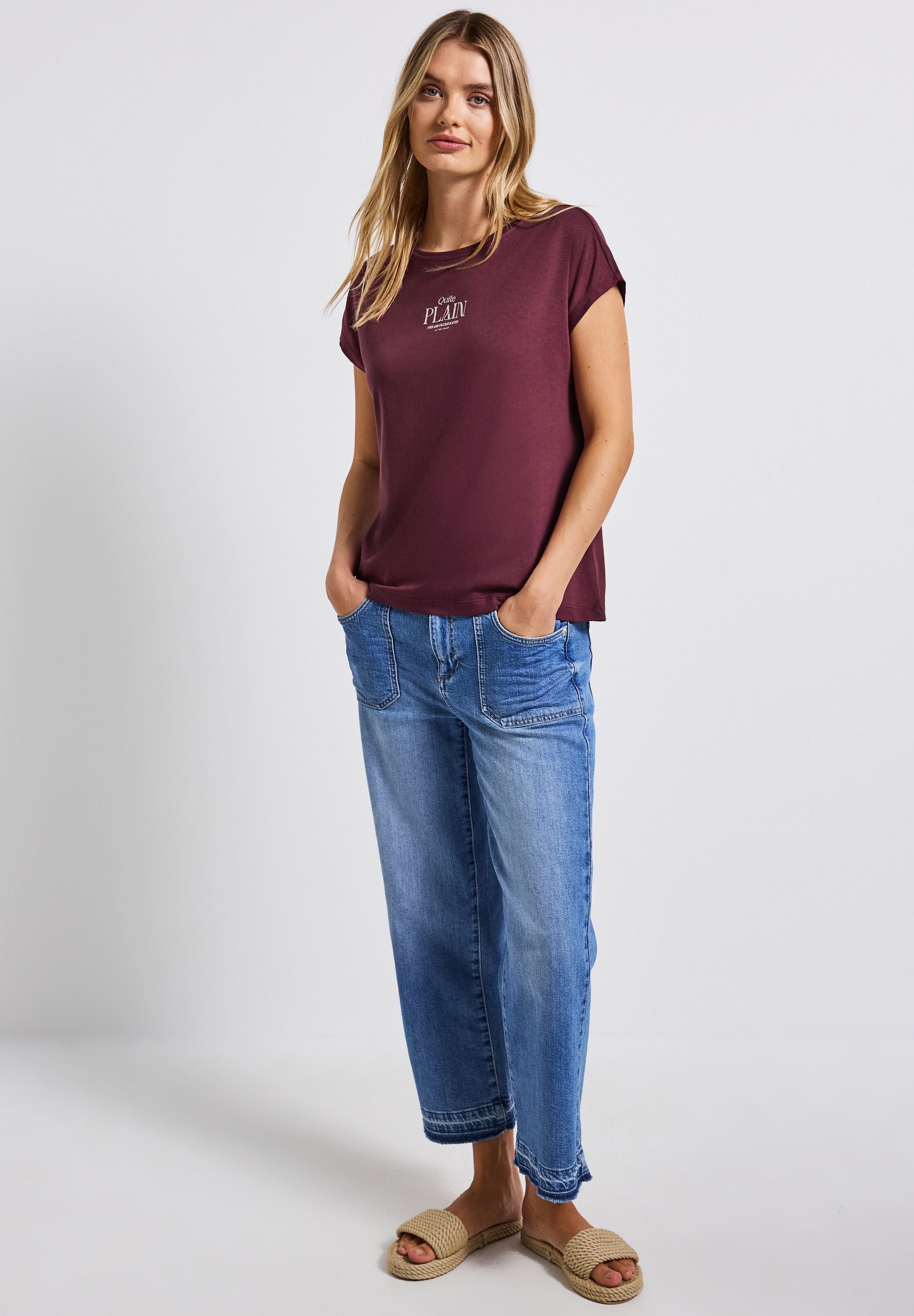 STREET ONE T-Shirt, im soften Baumwoll-Mix