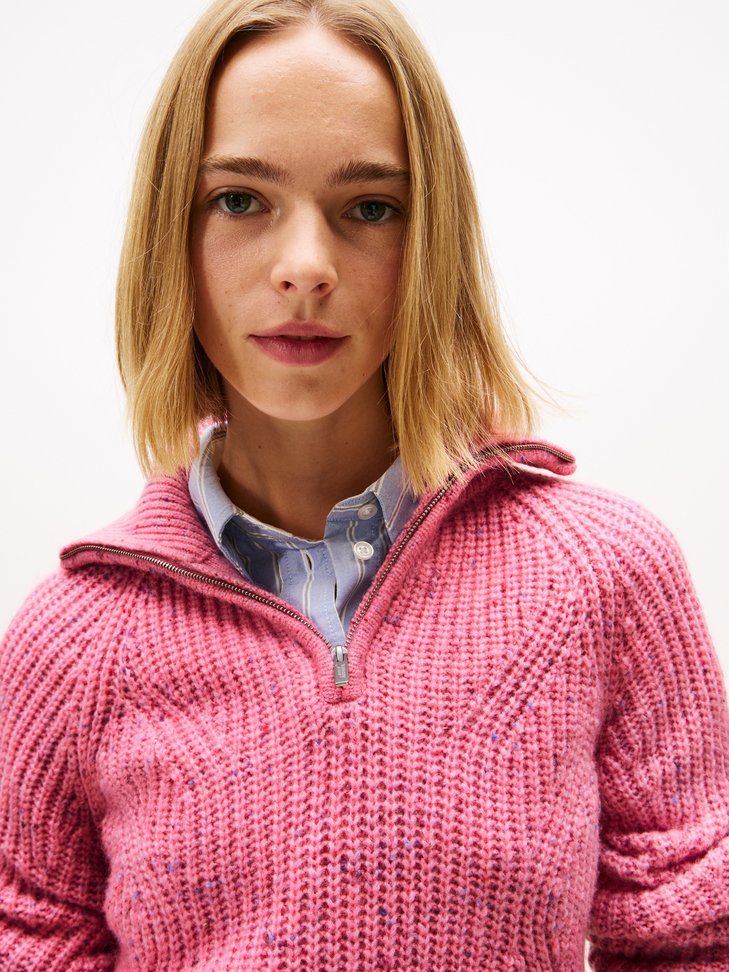 Tommy Jeans Troyer »TJW NEP 1/4 ZIP SWEATER«