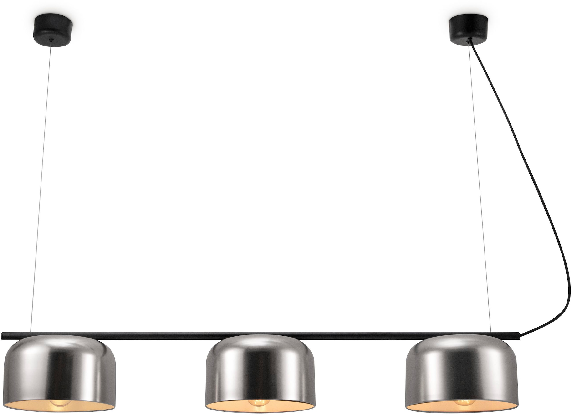 Paco Home Pendelleuchte »BOWL«, 3 flammig, Leuchtmittel E27 | ohne Leuchtmittel