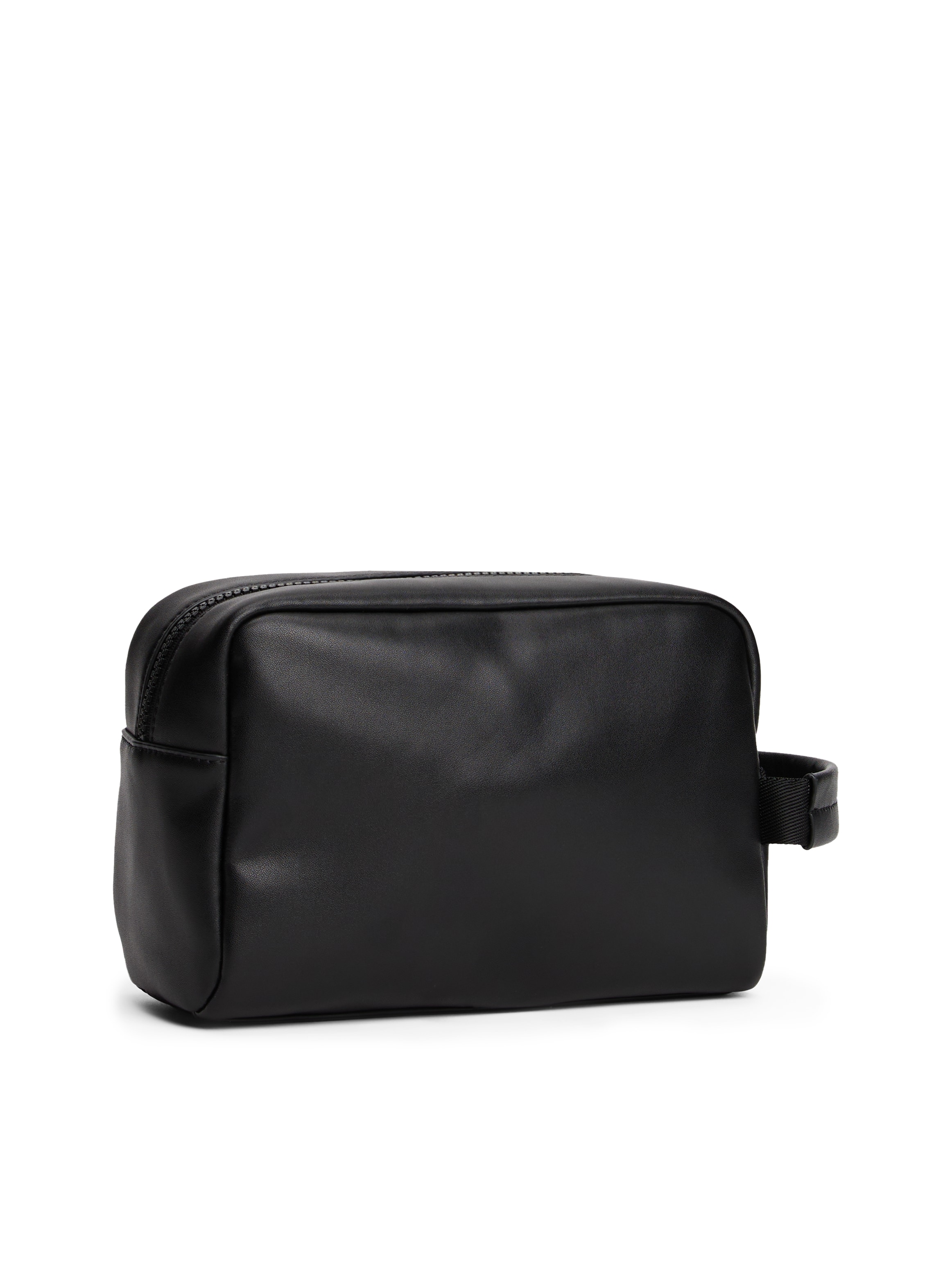 Tommy Jeans Kulturbeutel »TJM LINEAR LEATHER WASHBAG«, Reise, Unisex-Minibag mit Logoschriftzug