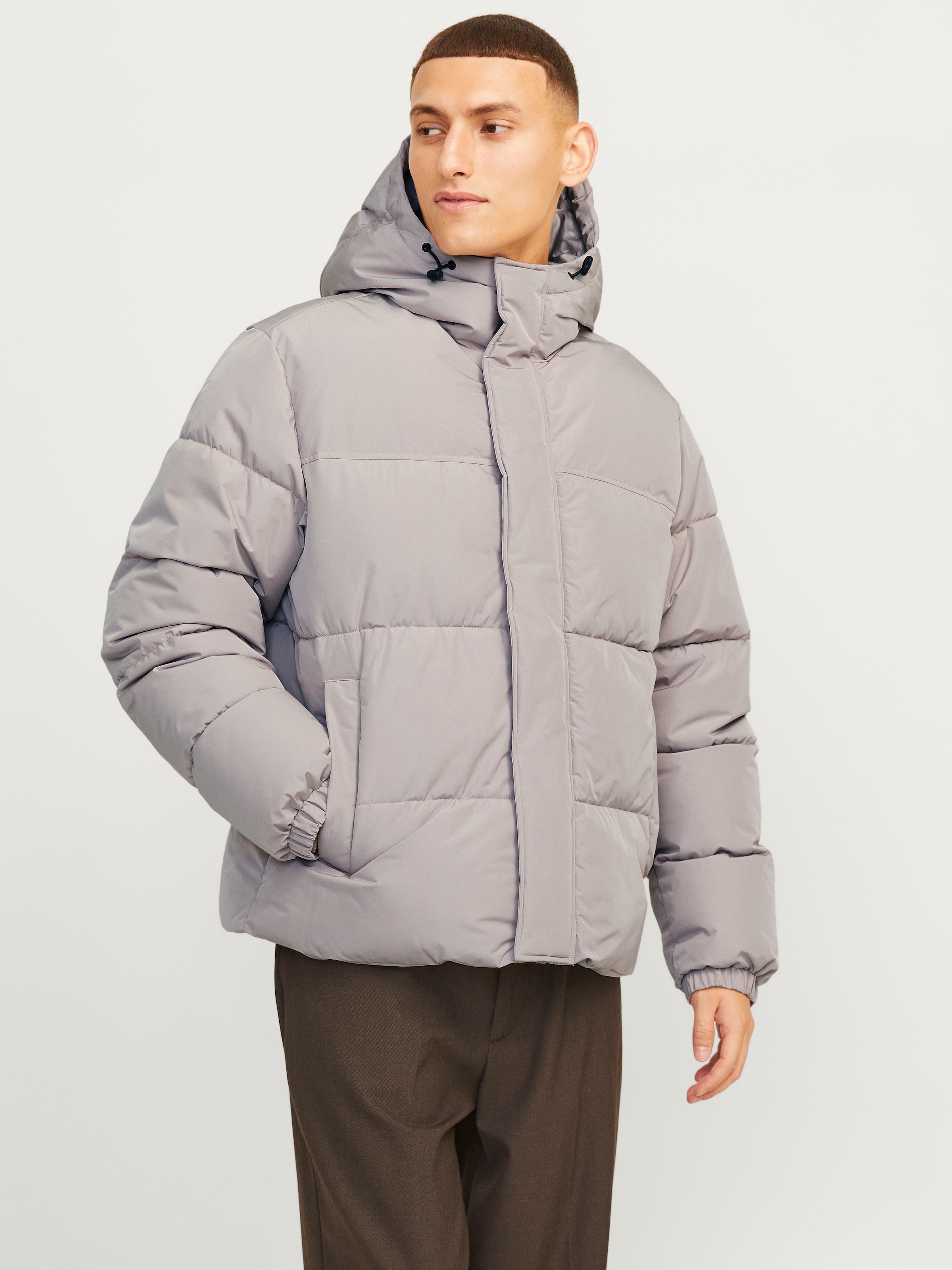 Jack & Jones Steppjacke "JJEBRADLEY PUFFER HOOD SN", mit Kapuze