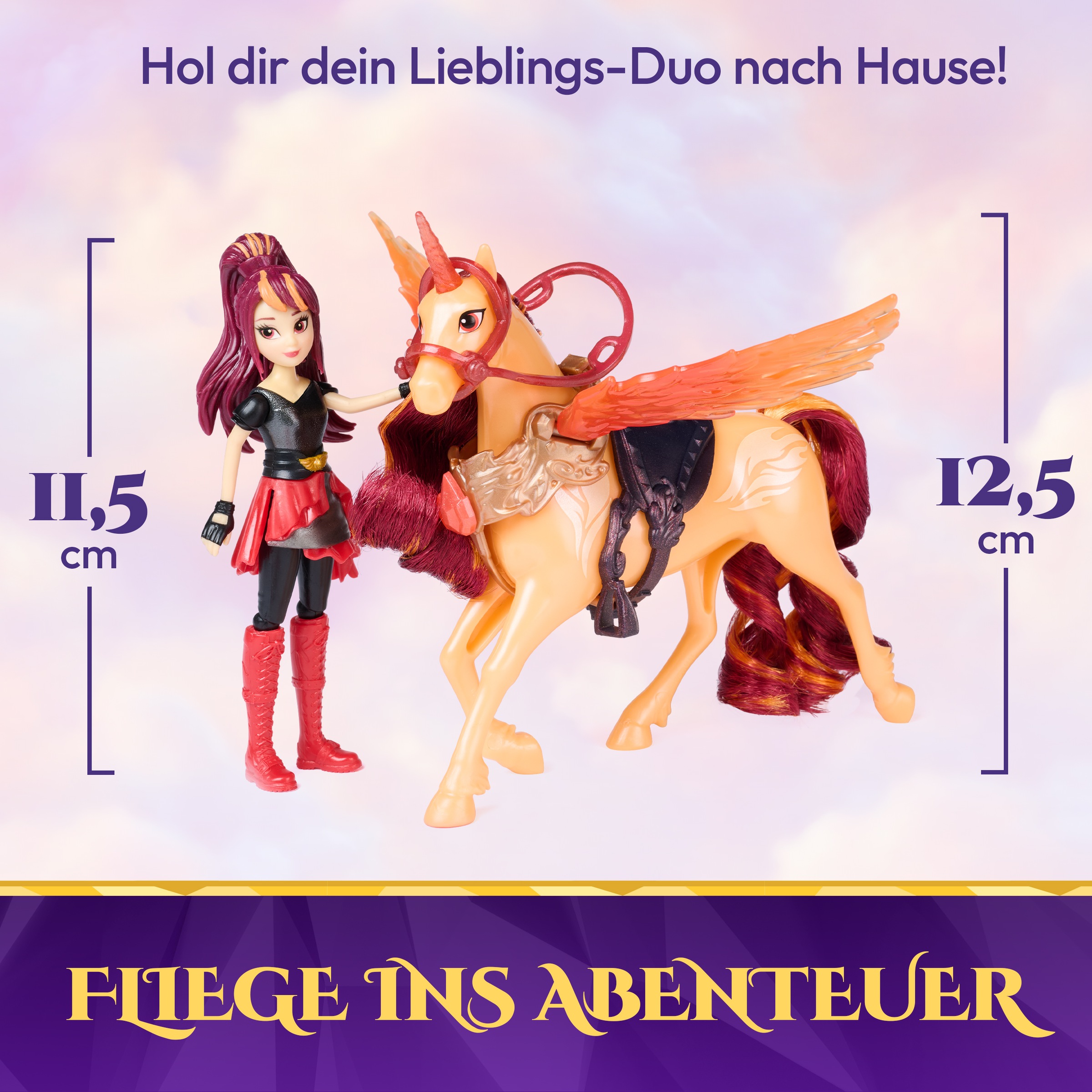 Spin Master Anziehpuppe »Unicorn Academy - Wing Magic Valentina und Cinder«