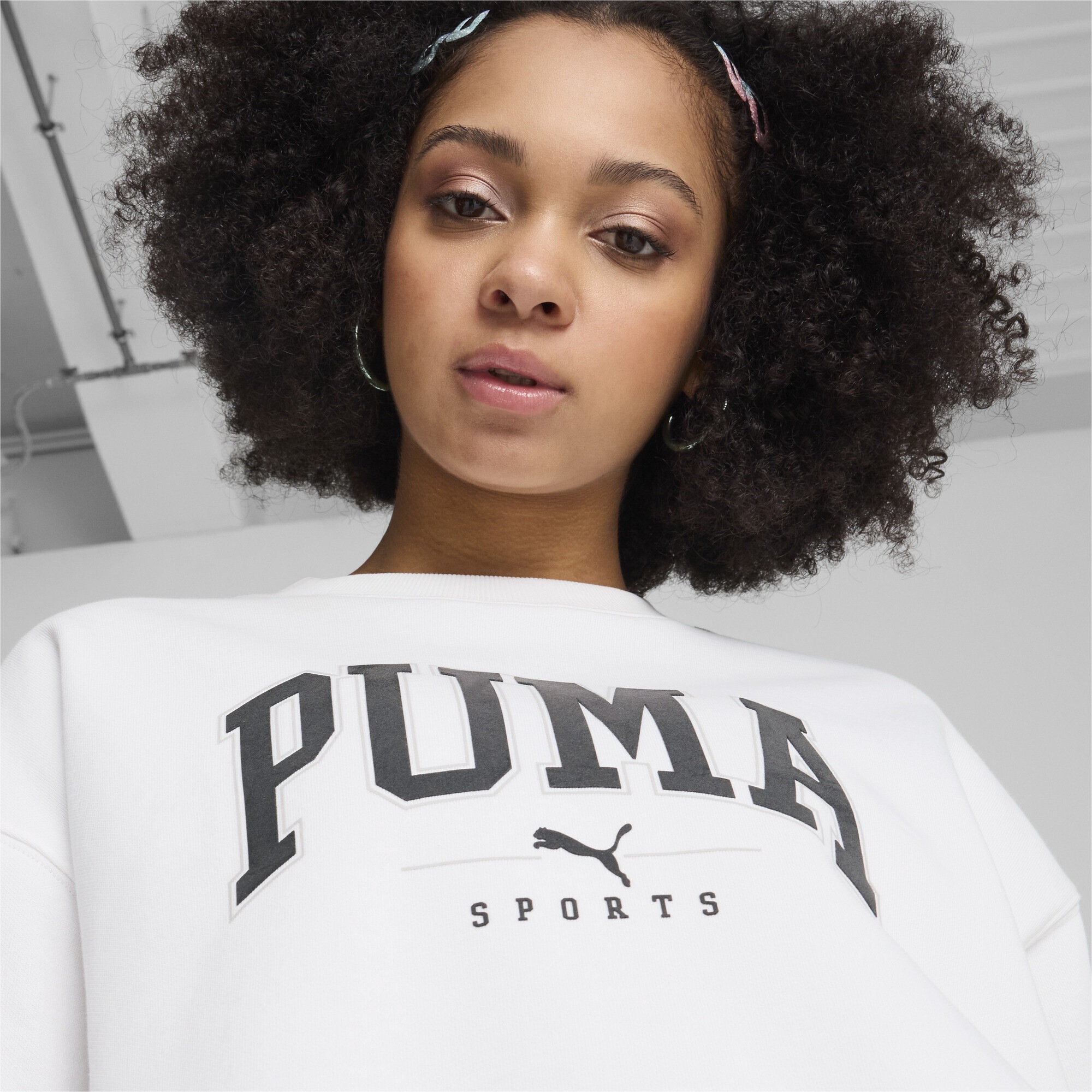 PUMA Sweatshirt »PUMA SQUAD Langes Sweatshirt Damen«