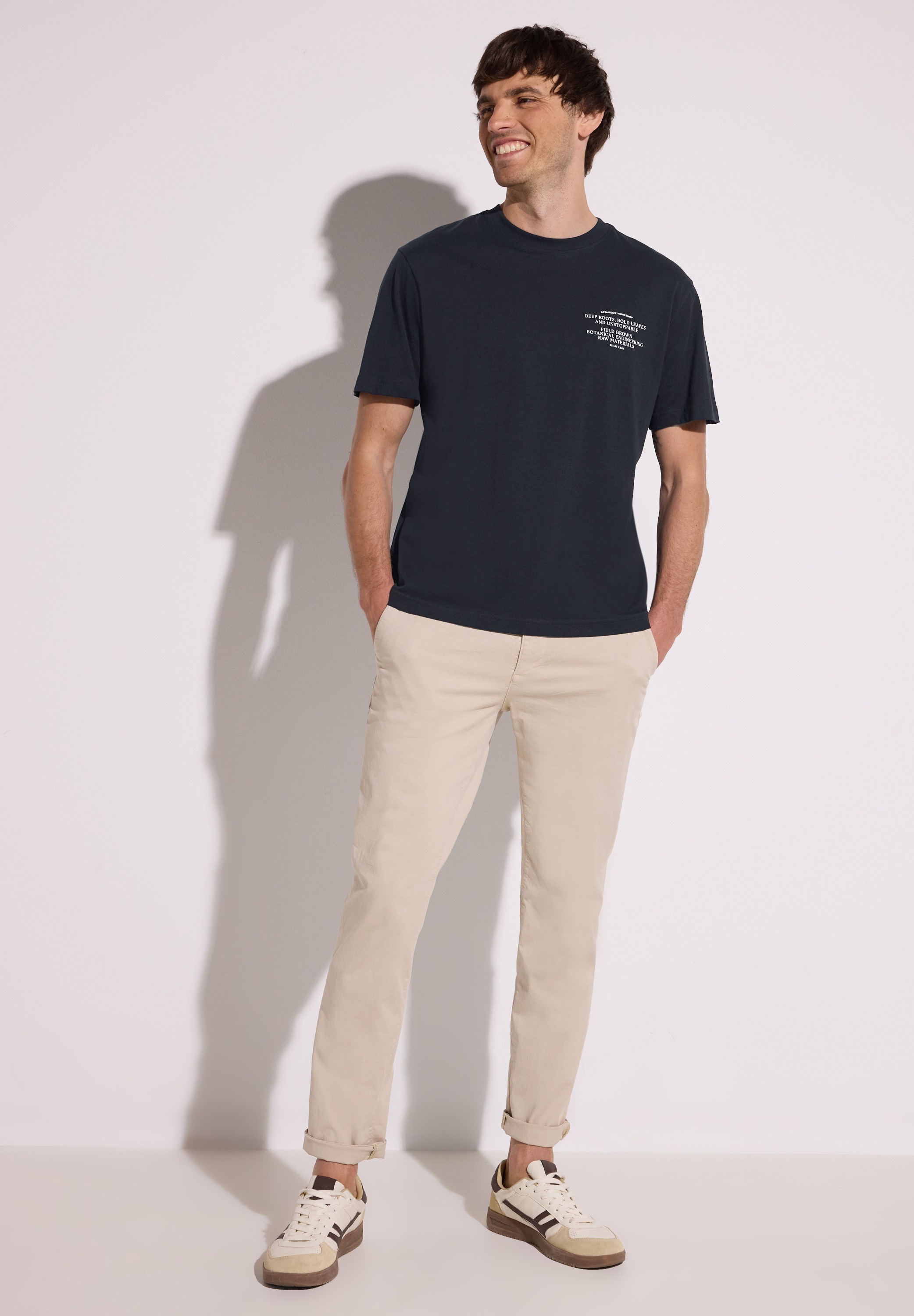 STREET ONE MEN T-Shirt aus reiner Baumwolle