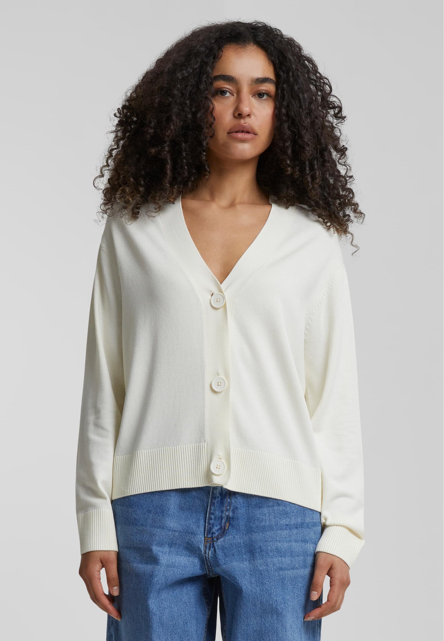 URBAN CLASSICS Strickjacke »Urban Classics Damen Ladies Knitted Cardigan«