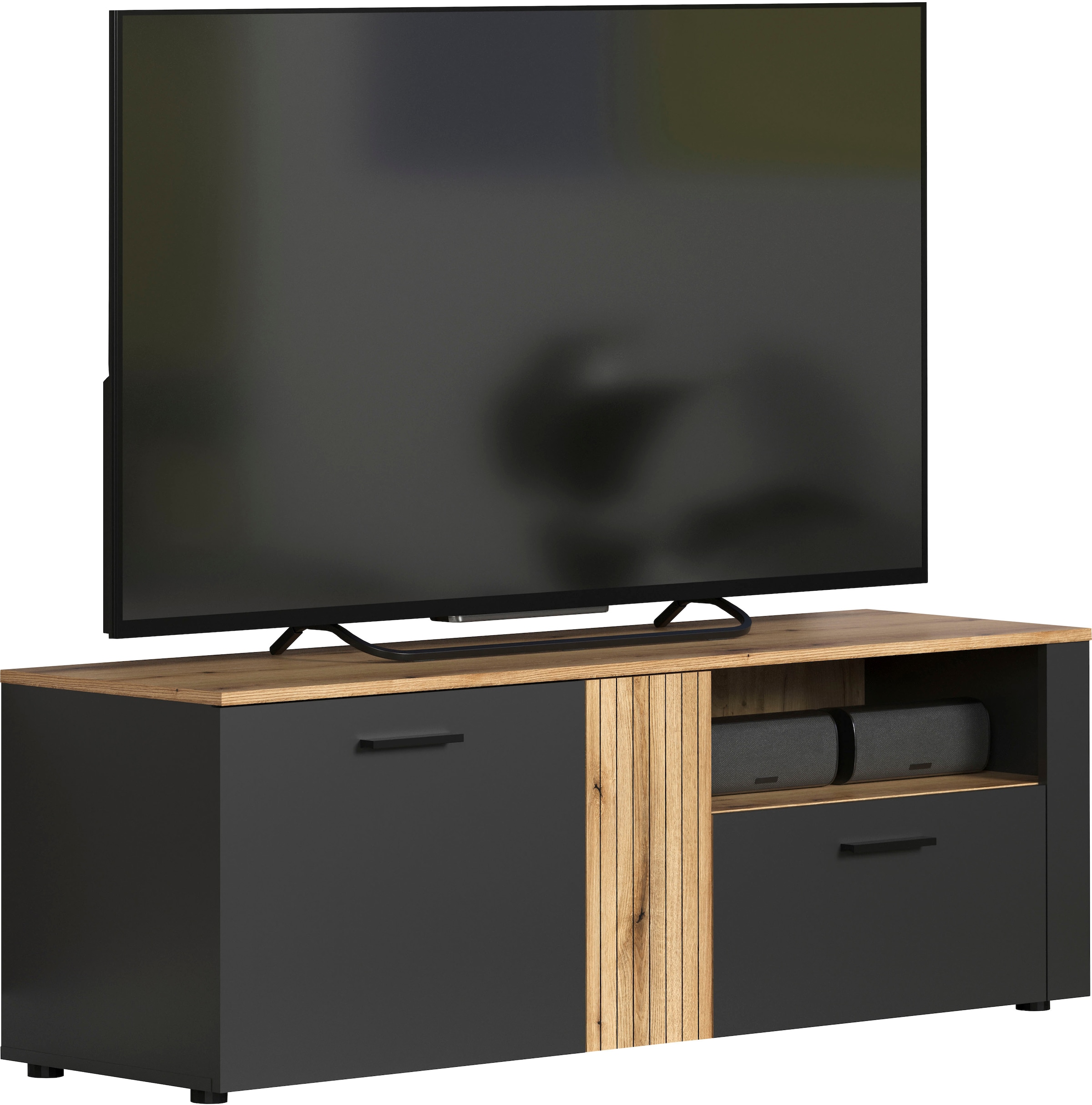 Home affaire TV-Bank »Estepona« 1 Stk. tlg. TV-Board, 2 Türen, 1 Schublade, 1 Fach - (B/T/H) 150/42/50 cm
