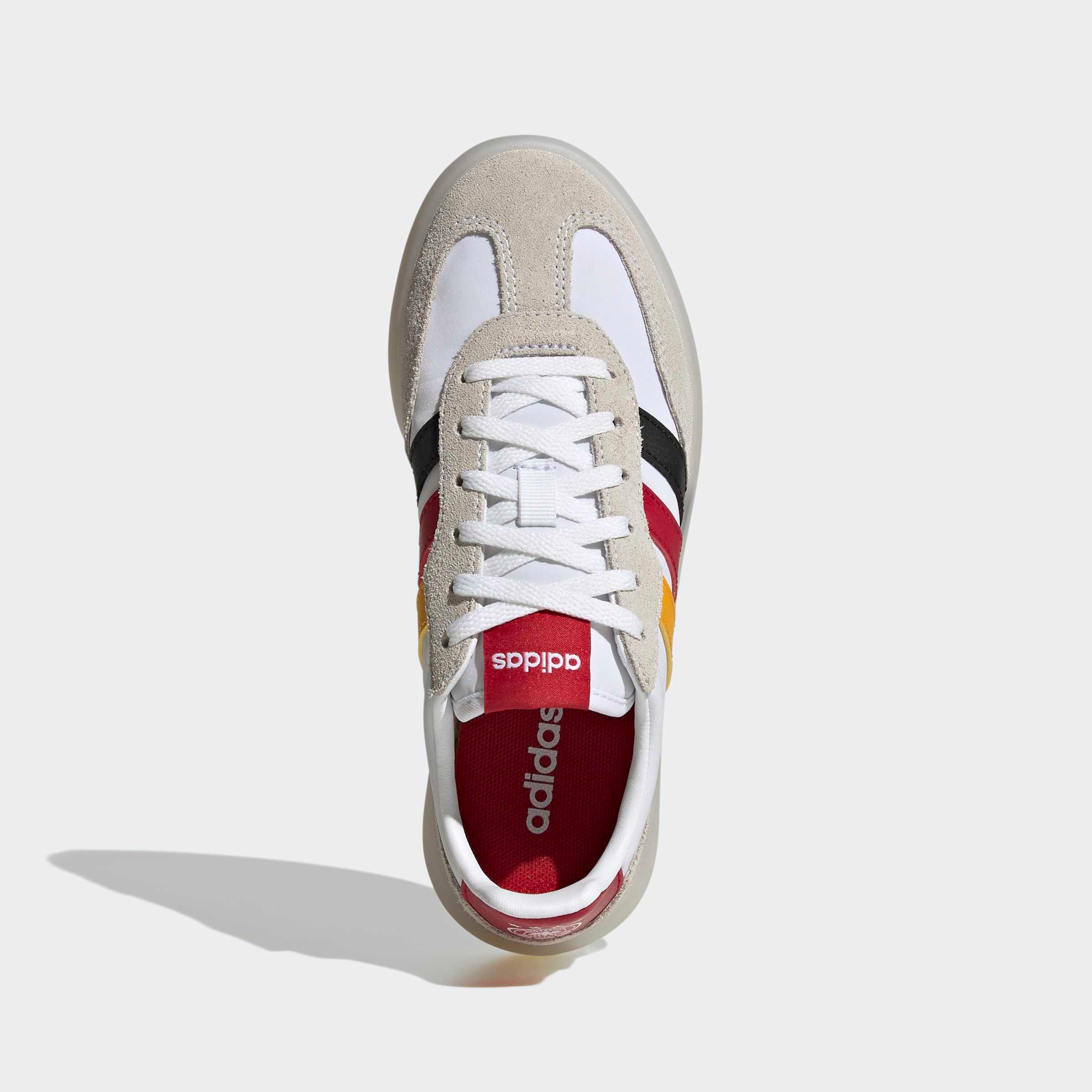 Sneaker ADIDAS PERFORMANCE "BREAKNET 3.0 KIDS FUSSBALL", Damen, Gr. 38,5, ftwwht, cogold, none, Textil, Schuhe Sneaker, World Cup Nations Pack, für Kinder & Jugendliche 3