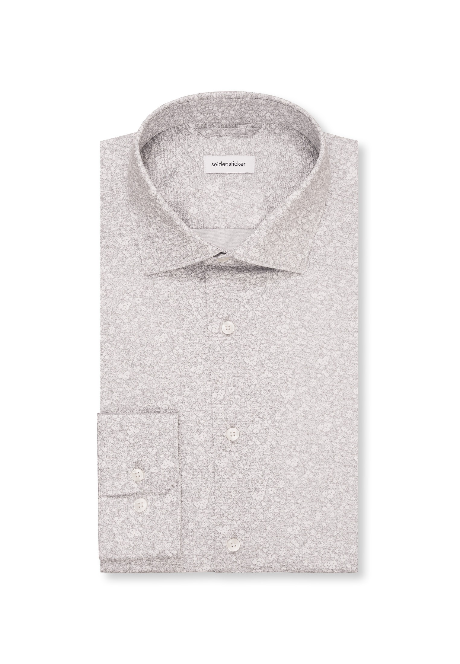 seidensticker Businesshemd »Shaped« Shaped 1/1 Kentkragen Druck