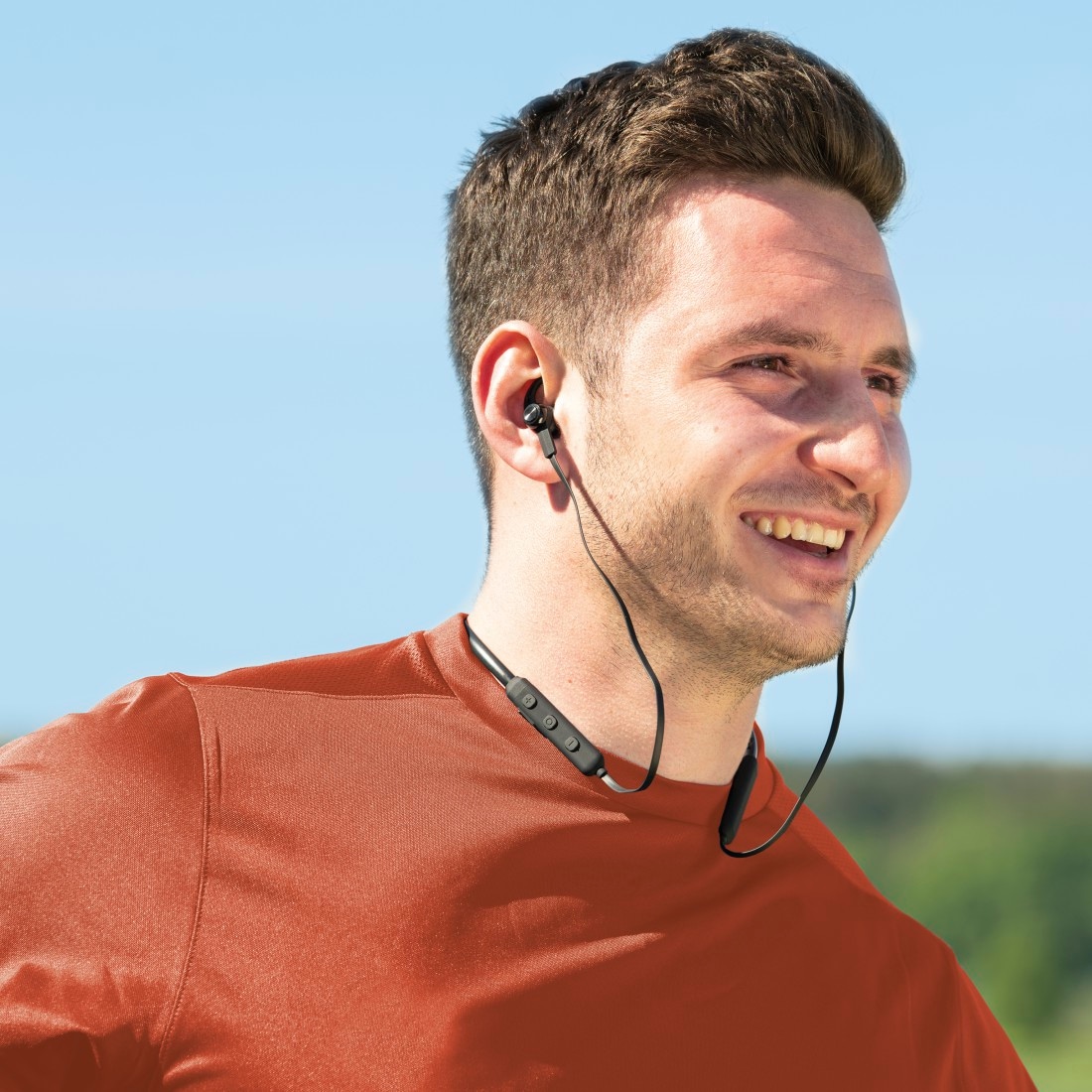 Hama Bluetooth-Kopfhörer »Bluetooth Kopfhörer, Sportkopfhörer (In-Ear, Mikrofon, Ear-Hook)«, A2DP Bluetooth-AVRCP Bluetooth-HFP, Freisprechfunktion-integrierte Steuerung für Anrufe und Musik-Sprachsteuerung