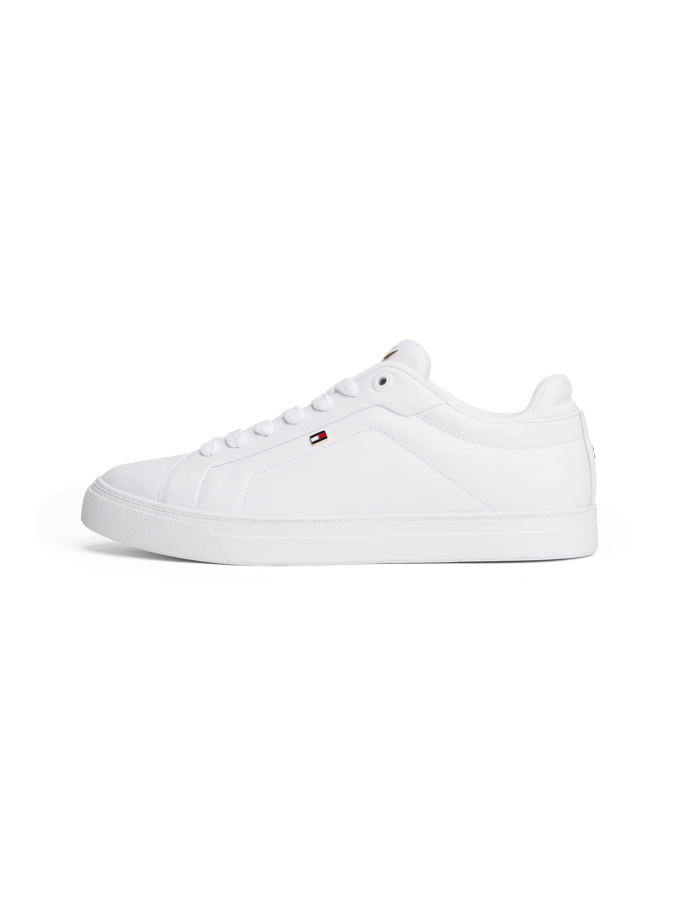 Tommy Hilfiger Plateausneaker »ICON COURT SNEAKER«, Freizeitschuh, Halbschuh, Schnürschuh mit Flaggen-Logo