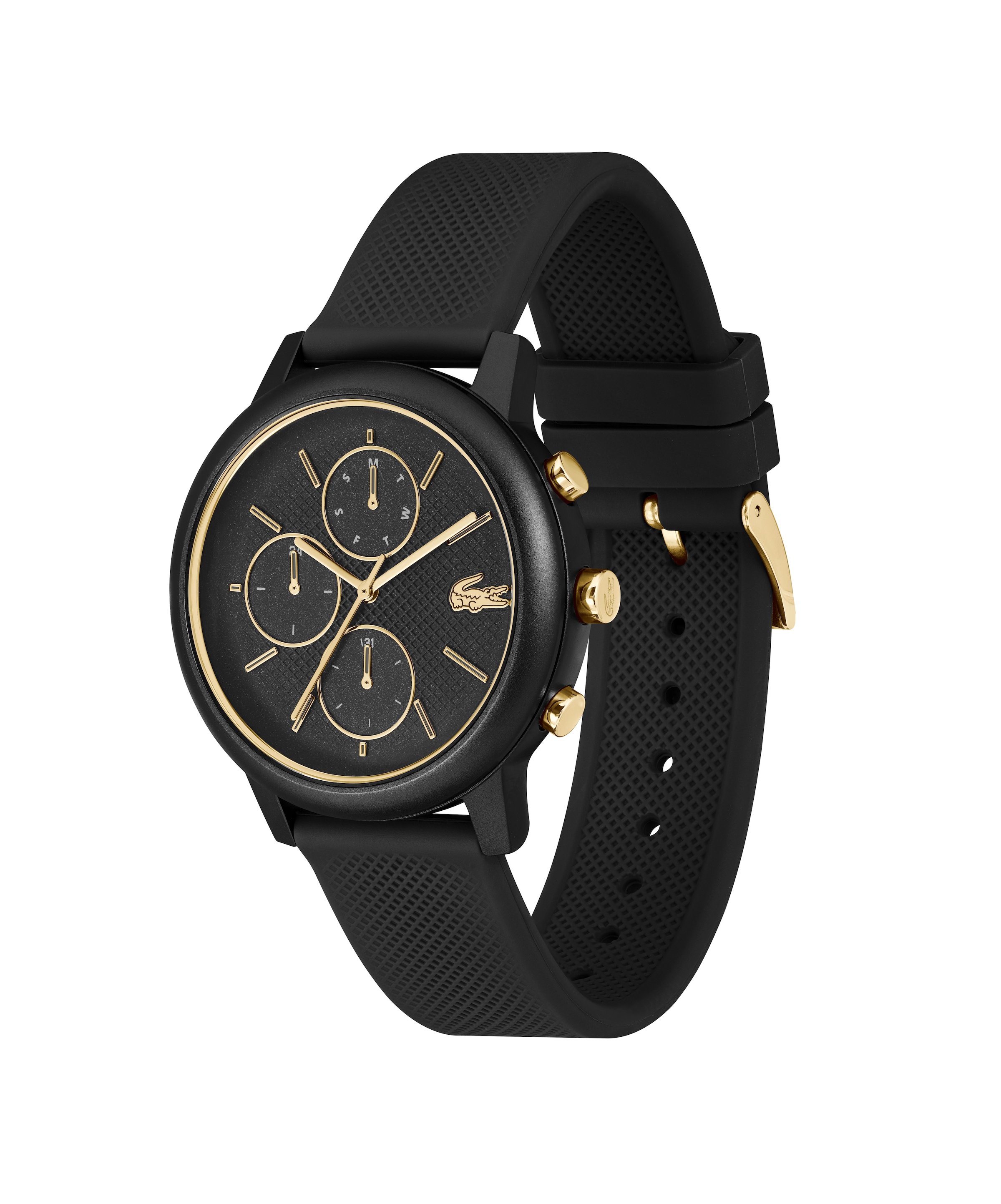 Lacoste Multifunktionsuhr »LACOSTE.12.12 MOVE MULTI«, Quarzuhr, Armbanduhr, Herrenuhr, Silikonarmband, analog