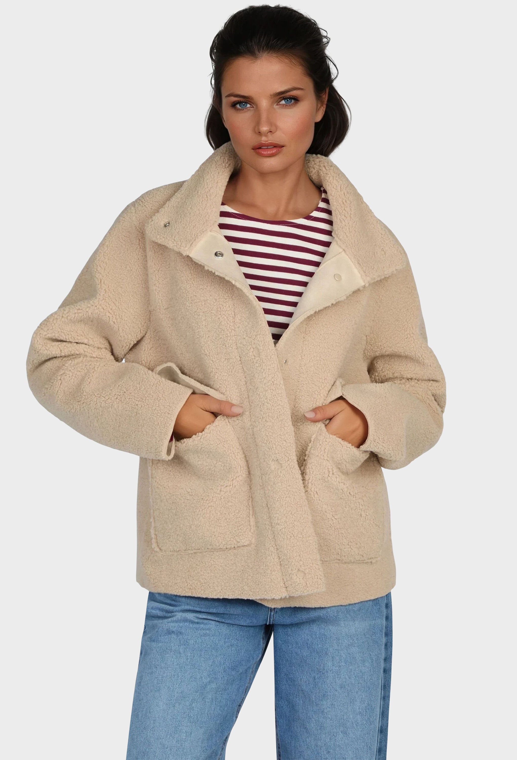 NAVIGAZIONE Winterjacke »NAVIGAZIONE Jacke« ohne Kapuze zum Wenden: mit  zwei schönen Seiten