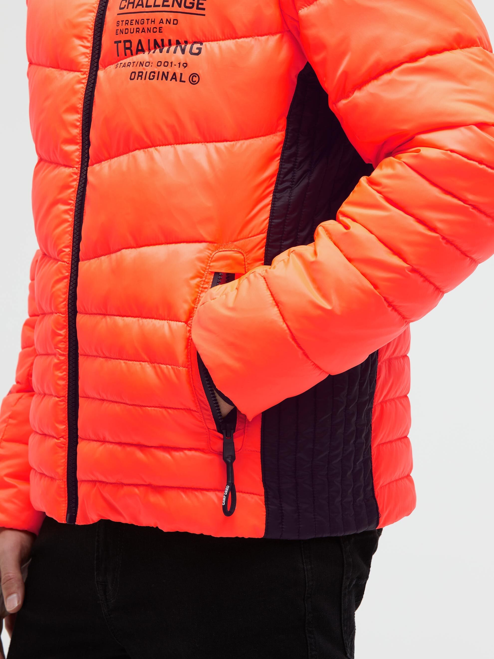 CAMP DAVID Winterjacke mit Kapuze mit Innentaschen