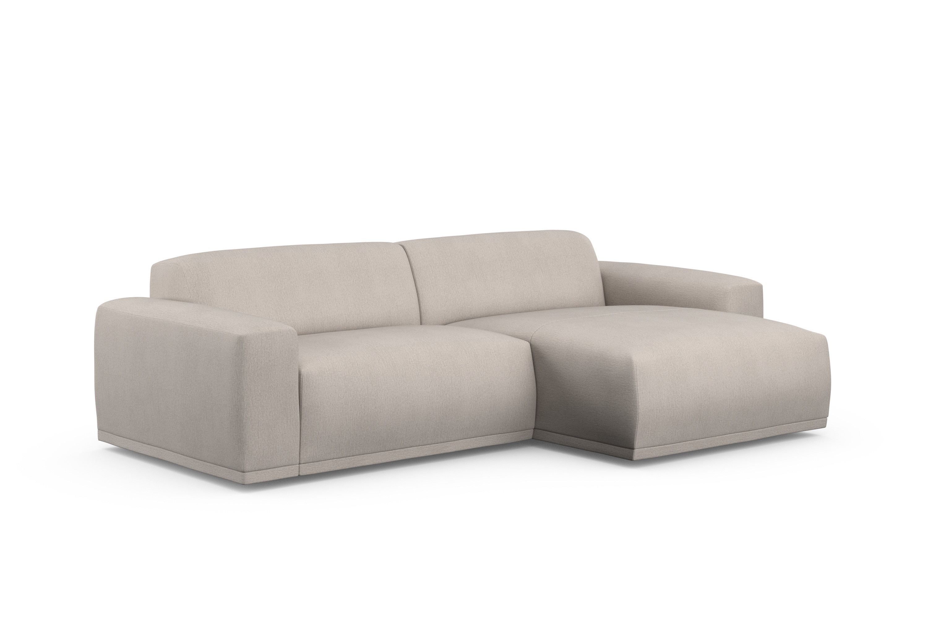 Thumbnail - TRENDMANUFAKTUR "Braga, mit hochwertigem Kaltschaum, L-Form, in Cord erhältlich" modernes Sofa, Couch mit hohem Sitzkomf...