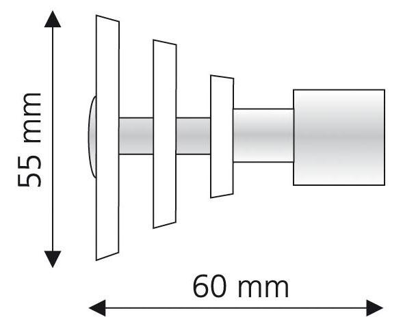 Liedeco Gardinenstangen-Endstück "Luna" für Gardinenstangen Ø 16 mm günstig online kaufen