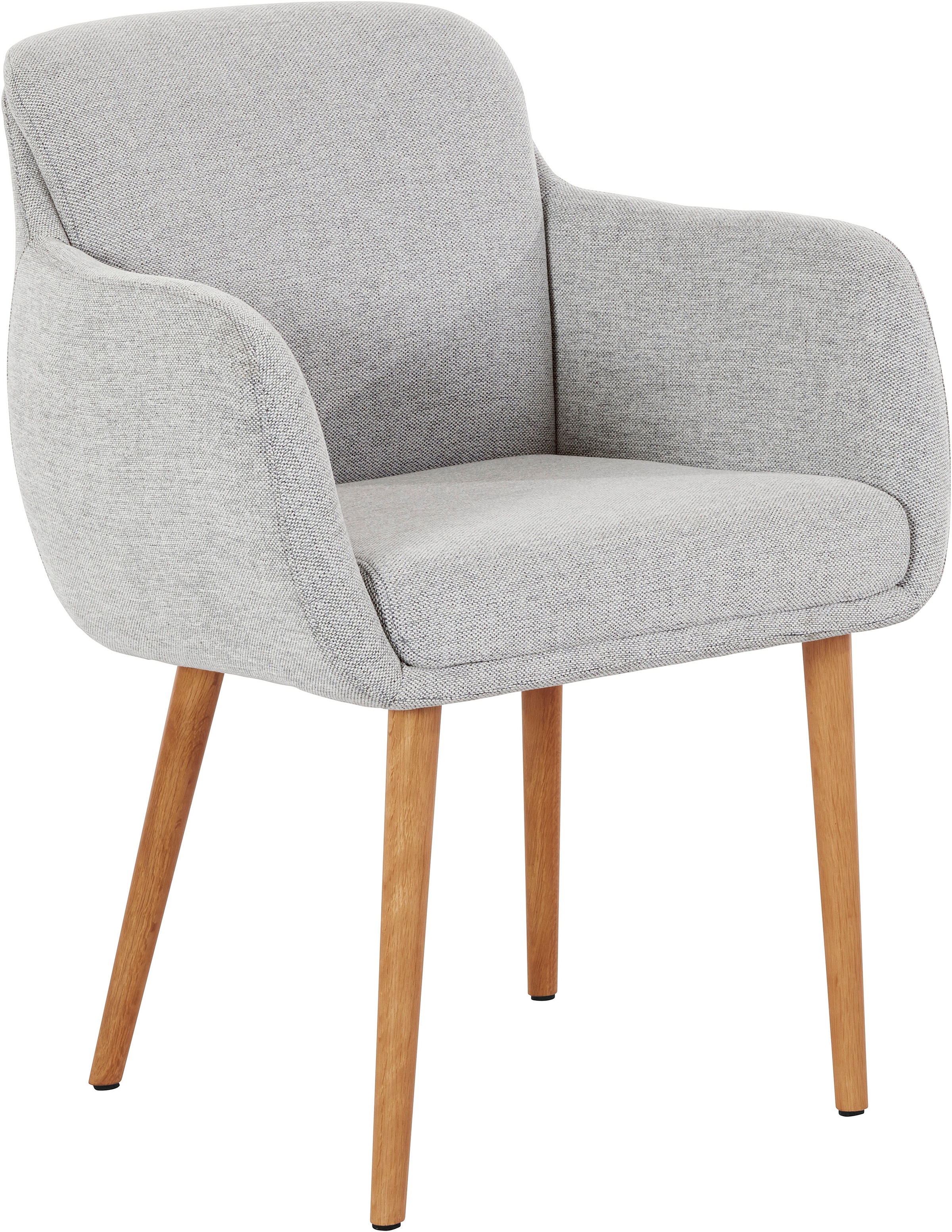 LeGer Home by Lena Gercke Esszimmerstuhl »Donnica, TOPSELLER!«, Webstoff, pflegeleichter Webstoff, eine Eiche massiv, Schalenstuhl