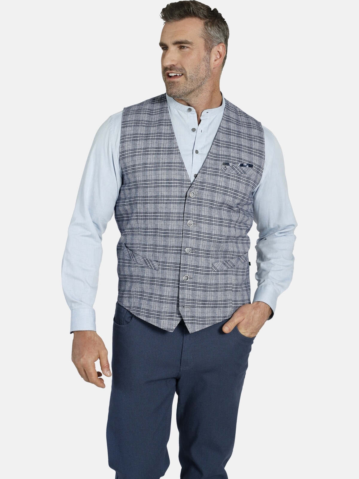 Charles Colby Funktionsweste "Weste DUKE NIVEN" 1 Stk. im modischen Glenche günstig online kaufen