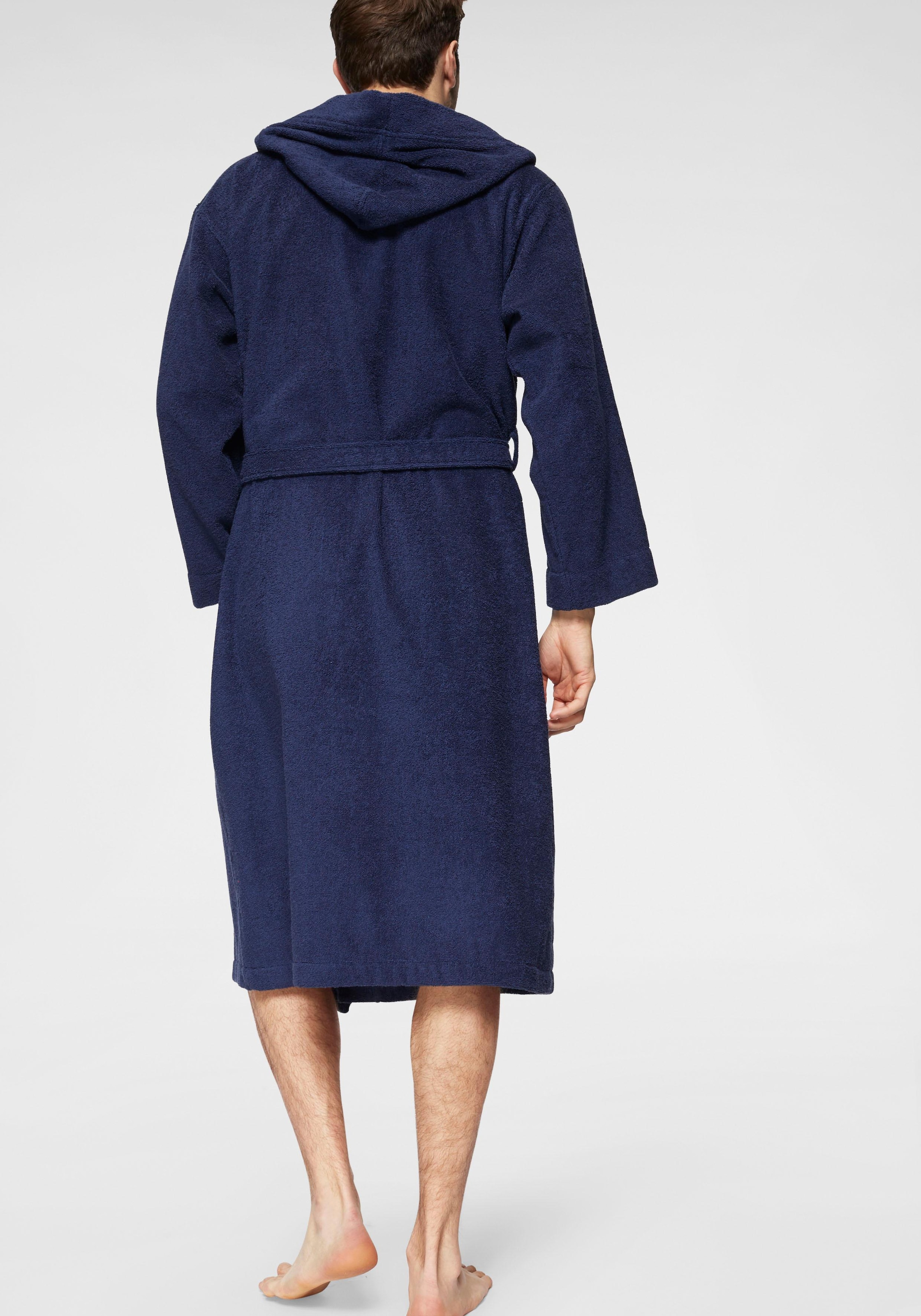 Bruno Banani Unisex-Bademantel »Robby, ideal für Sauna & Spa, Hotelbademantel, Morgenmantel«, (1 St.), Damen & Herren Bademäntel, Baumwolle, mit Taschen, Reise, Sauna, S-3XL