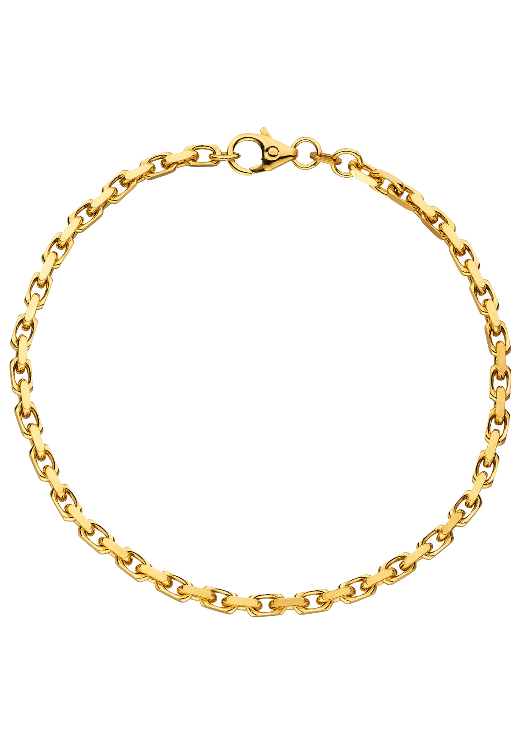 JOBO Damen Goldarmband "Ankerarmband 3 mm", 21cm, Gelbgold 333, gold, Gelbgold 333, Armbänder, 333 Gold diamantiert 21 cm