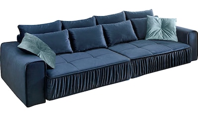 Jockenhöfer Gruppe Big-Sofa, mit schwebender Optik und künstlerischer Raffung an der... kaufen