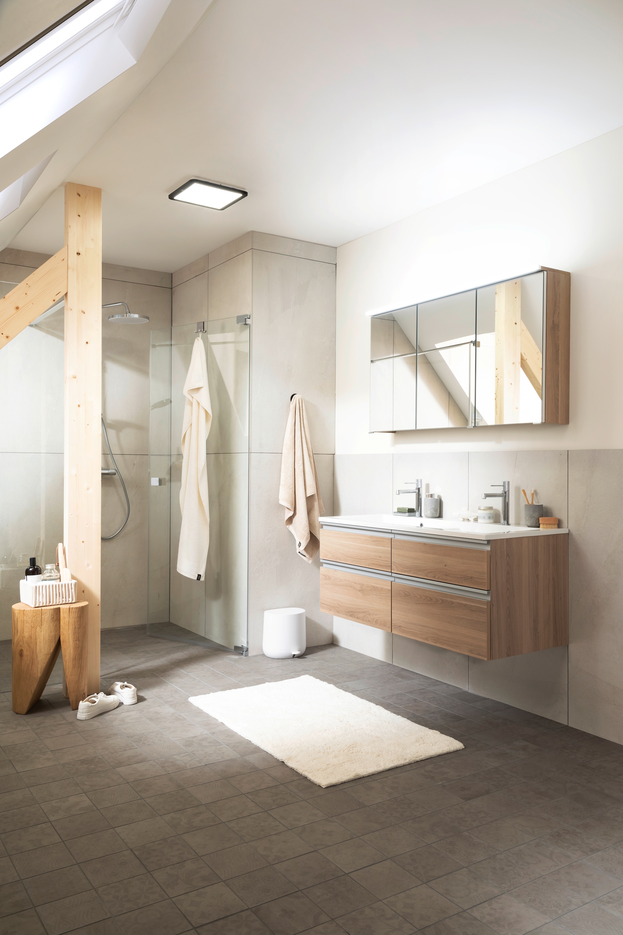 SCHÖNER WOHNEN-Kollektion Badematte »Bahamas  Uni« Höhe 30 mm fußbodenheizungsgeeignet beidseitig verwendbar